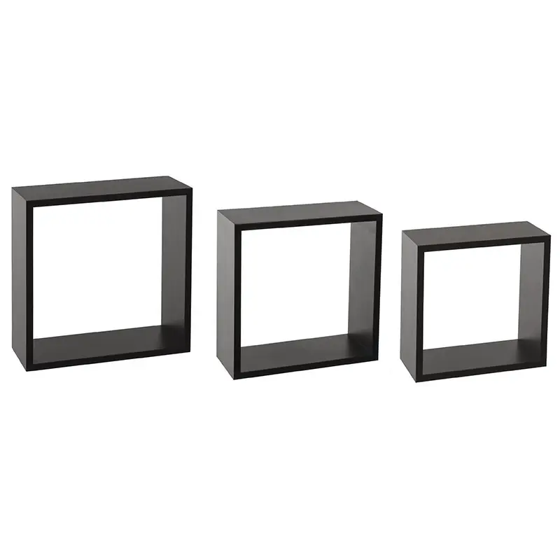 Lot de 3 étagères murales coloris noir 5five