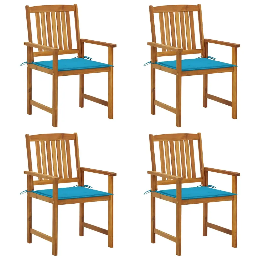 Lot de 4 Chaise bois composite Ajani Bleu 61 X 57 X 92 cm – P87209B
