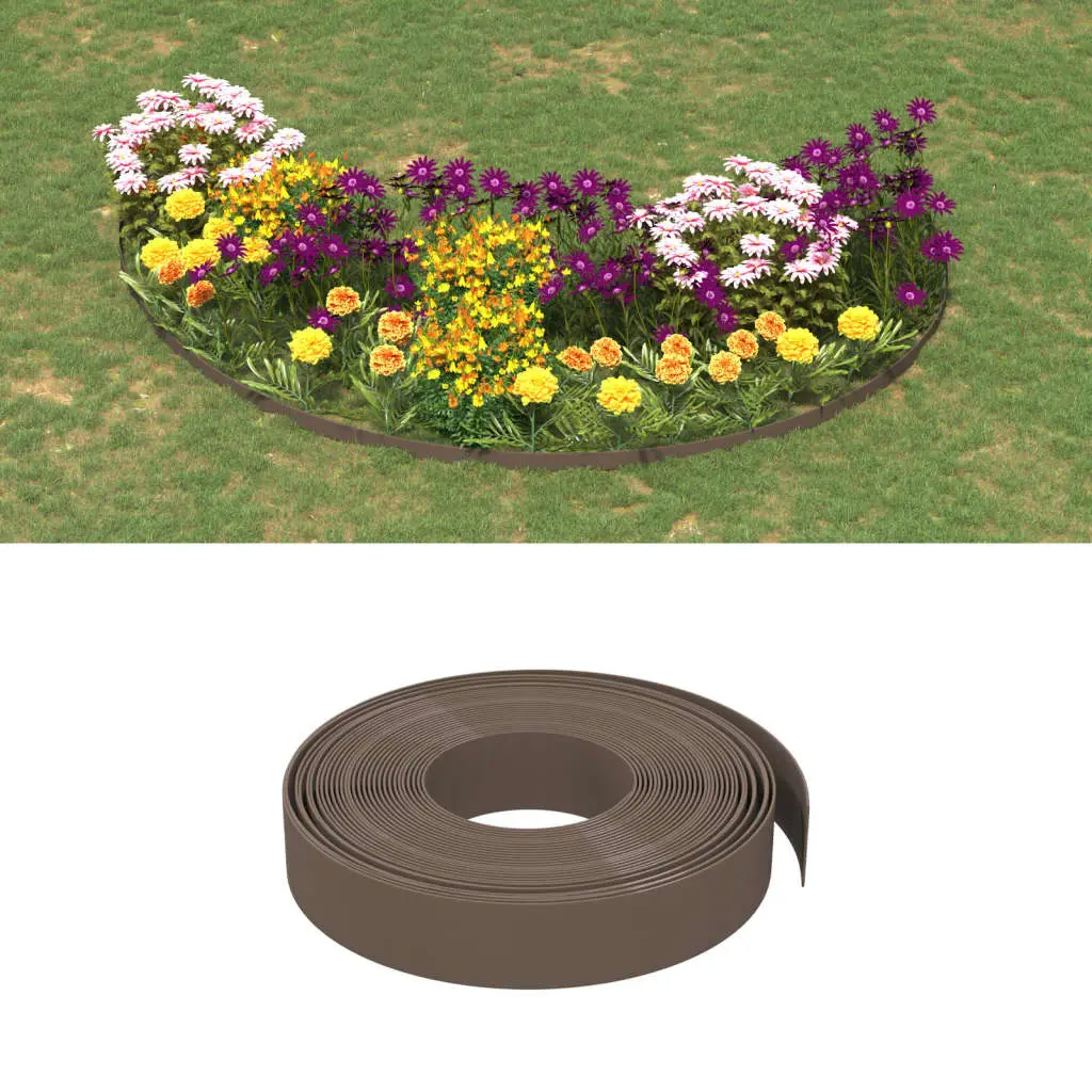 Lot de 5 bordure de jardin brun 10 X 10 cm – Prolenta Premium