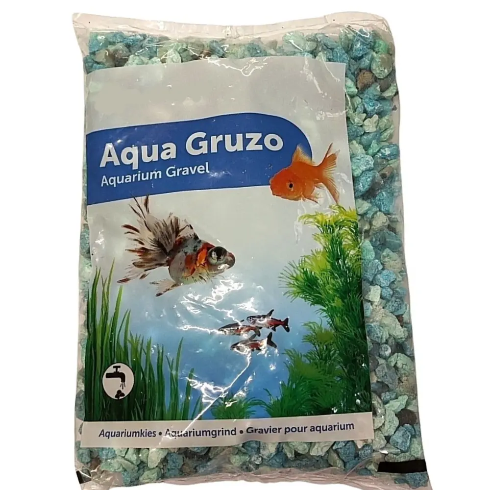 Gravier Gruzo vert 900 gr pour aquarium.