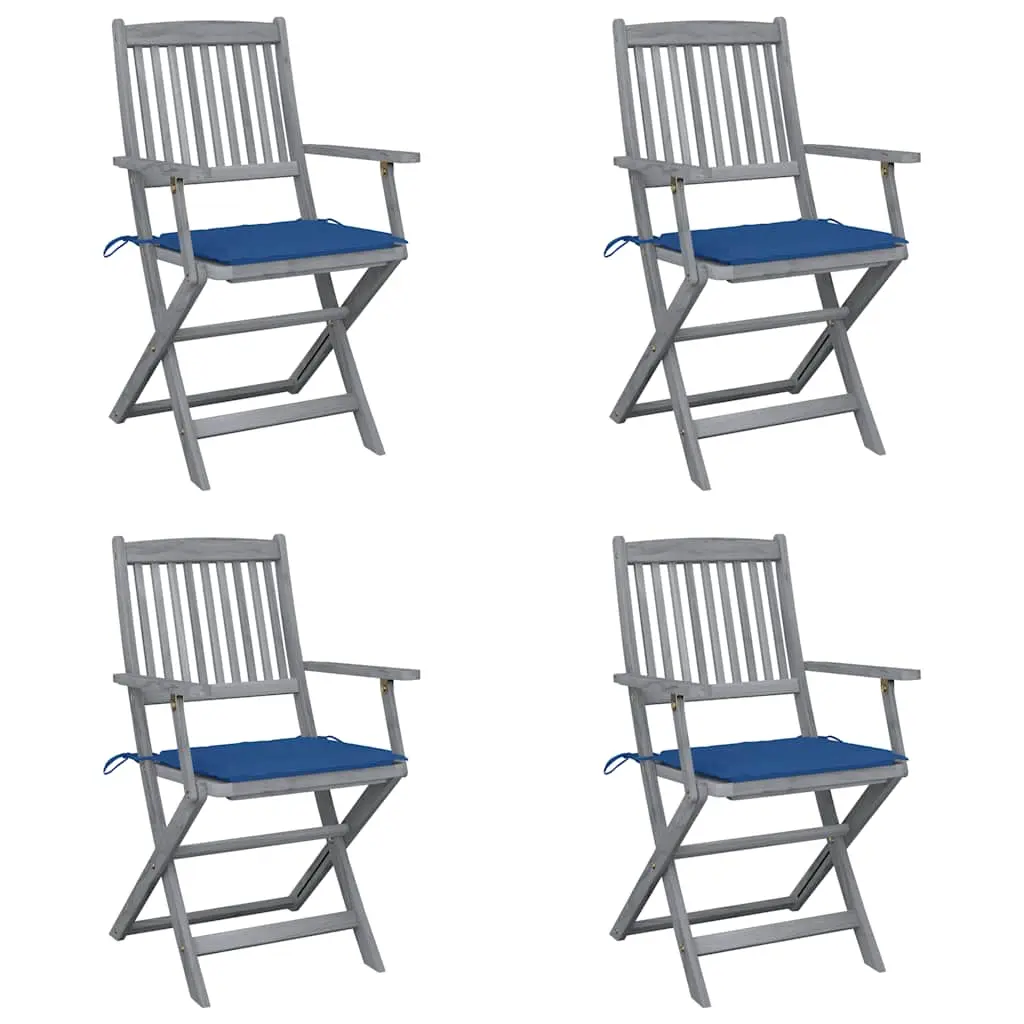 Lot de 4 Chaise bois composite King City Bleu 54 X 57 X 91 cm – P87209B
