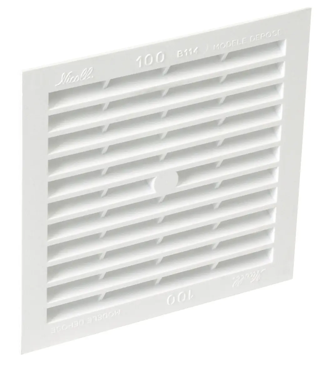 Grille de ventilation carrée à visser ou à coller type 100cm2