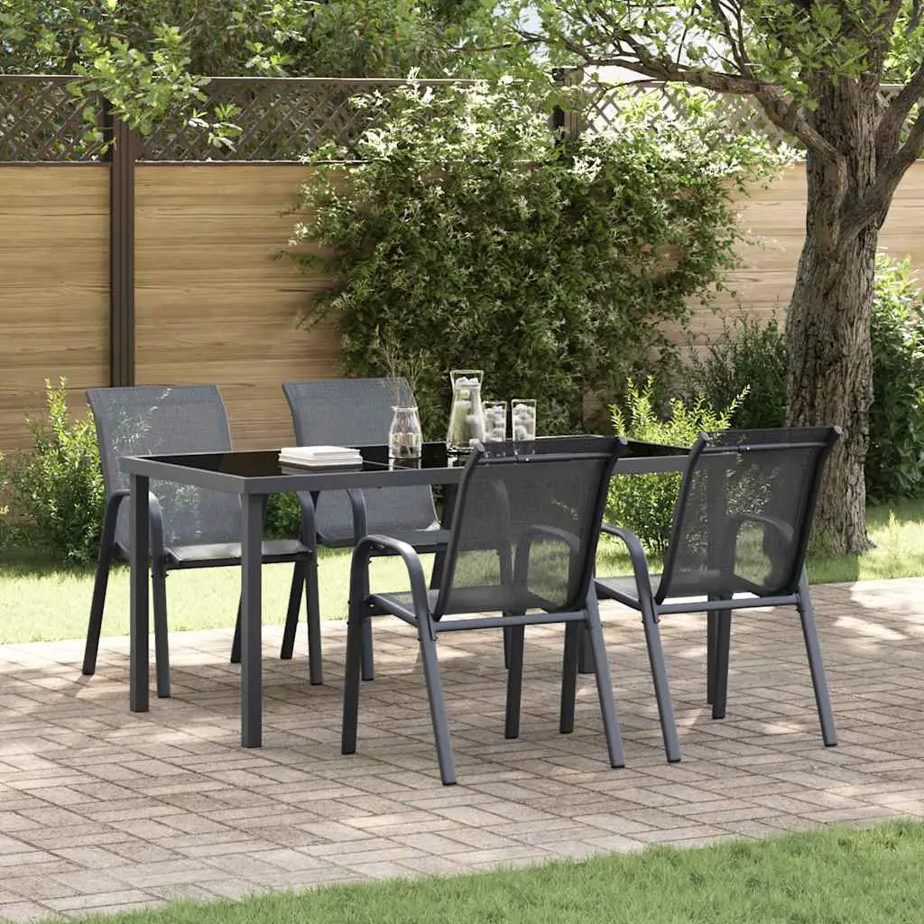Lot de 4 Chaise bois composite Frynsa Gris 55 X 65 X 89 cm – P87209G
