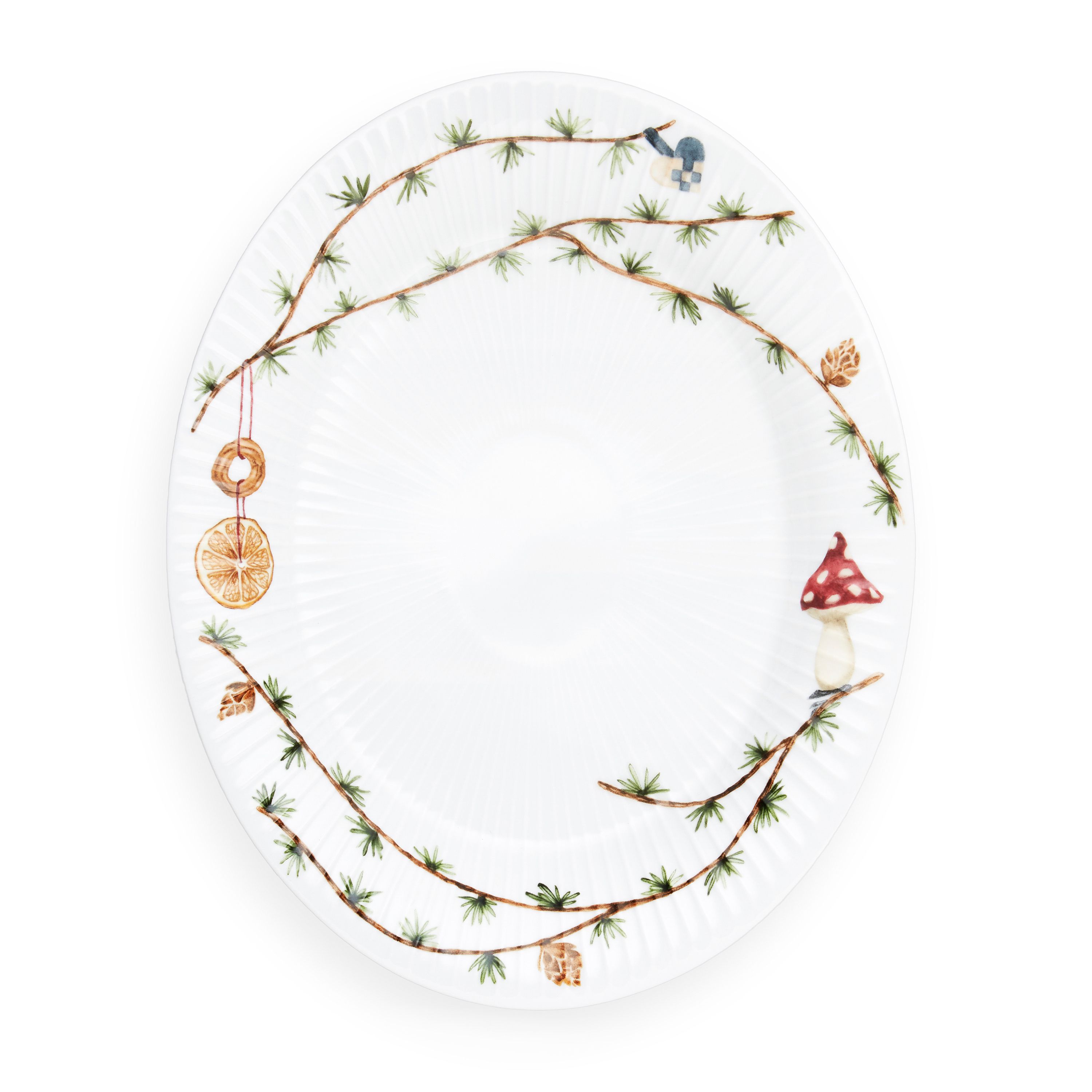 Plato ovalado Hammershøi Christmas.jo{font-size:18px}22,5×28,5 cm