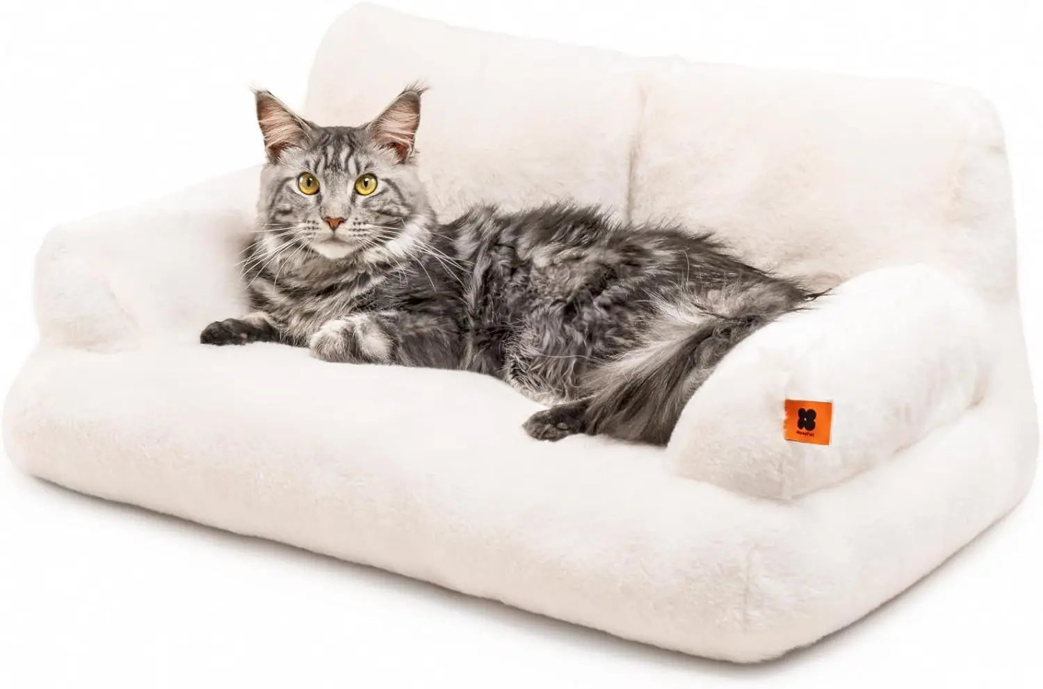Grand lit pour Chat, 66 x 48 cm blanc