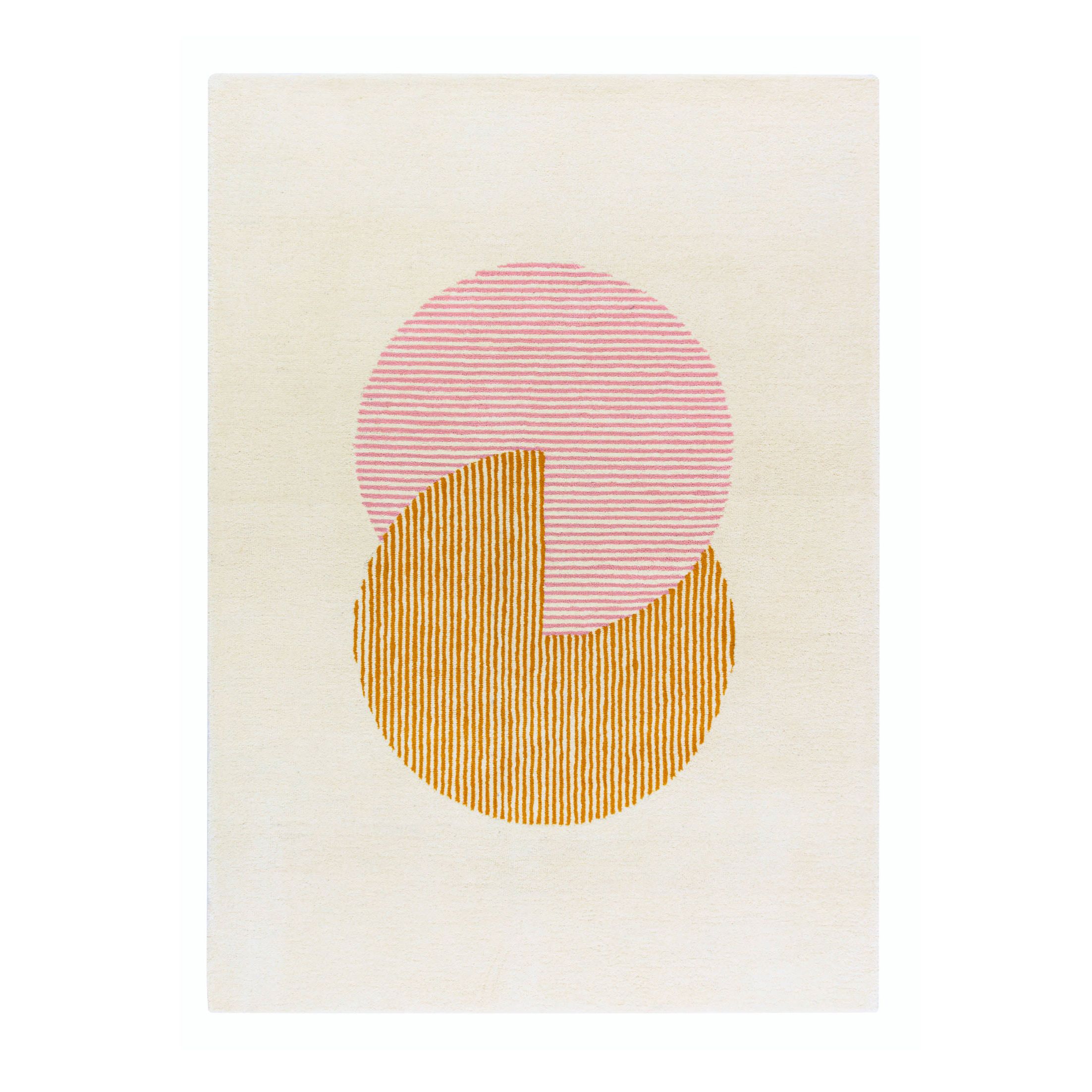 Alfombra de lana Circles rosa.jt{font-size:18px}170×240 cm