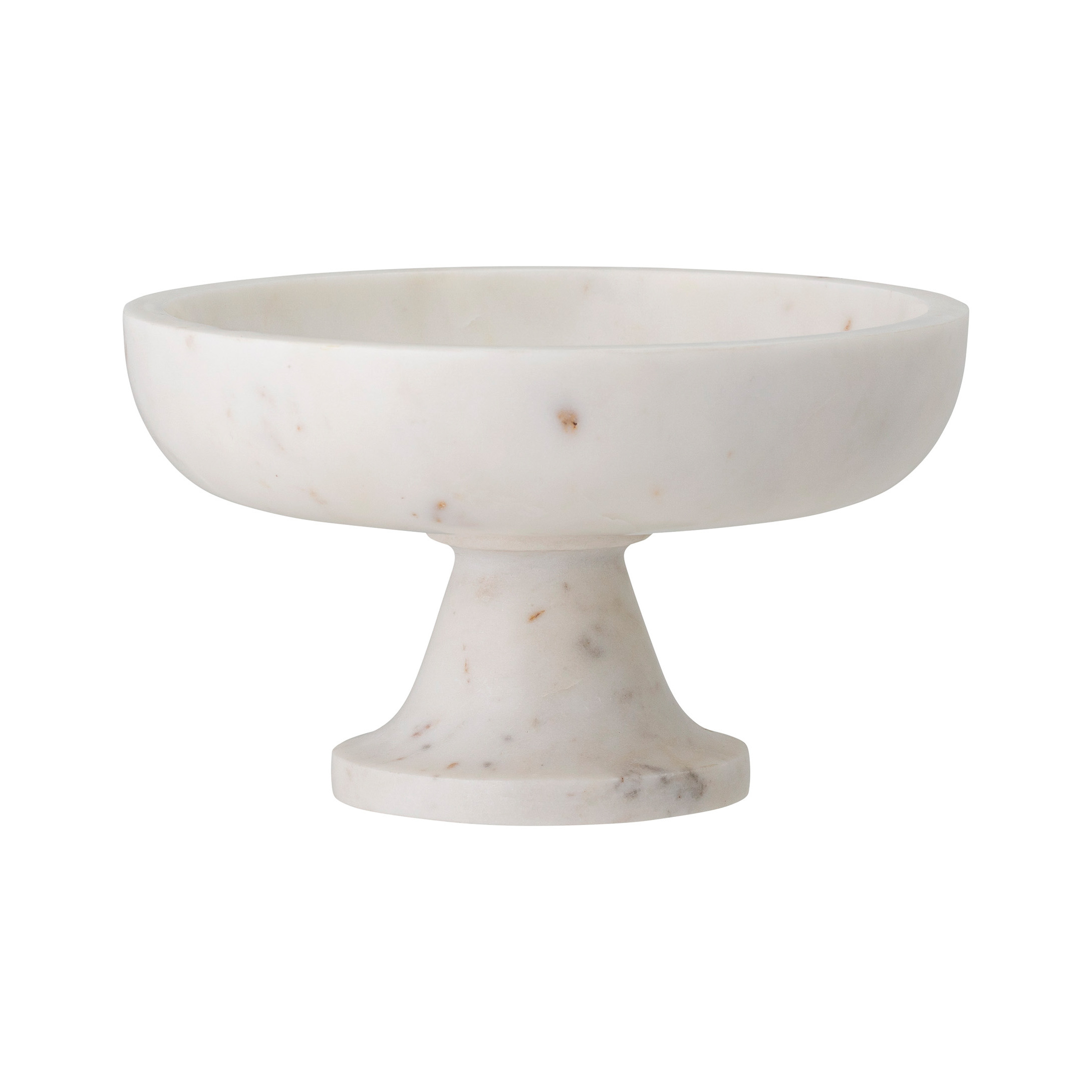 Bol de mármol con pie Eris Ø20,5 cm.jq{font-size:18px}blanco