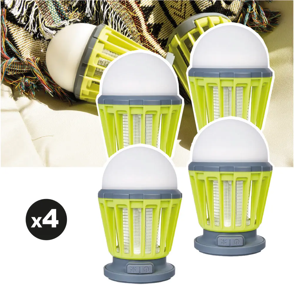 Lot de 4 pièges à moustique d’extérieur EZIlight® Mosquito Stop MS 30 Green
