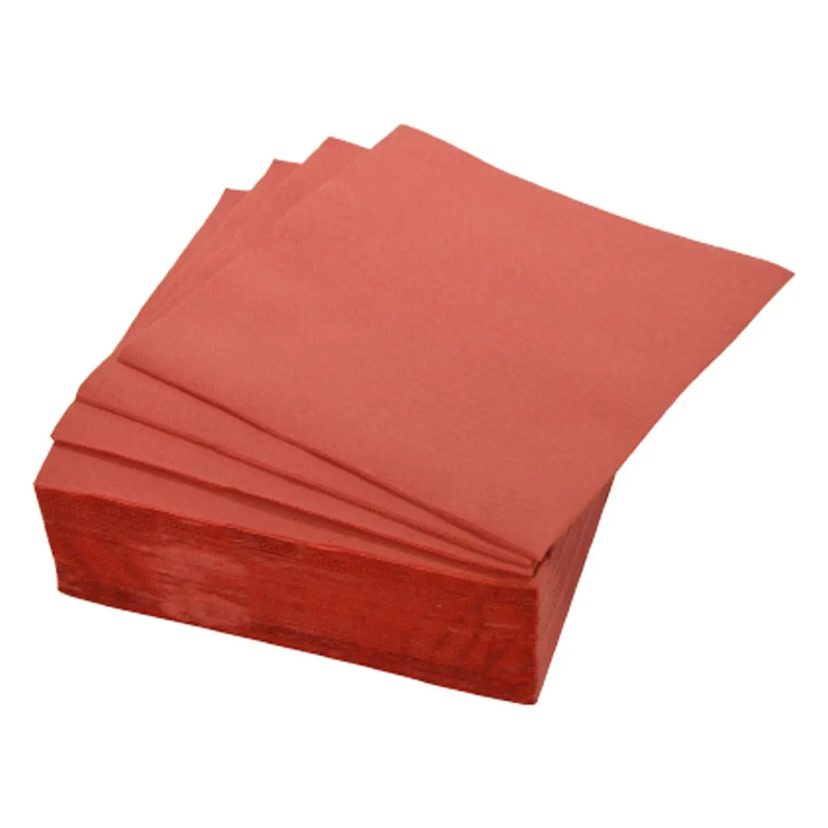 Lot de 40 Serviettes en Papier «Vitamine» 38x38cm Terracotta