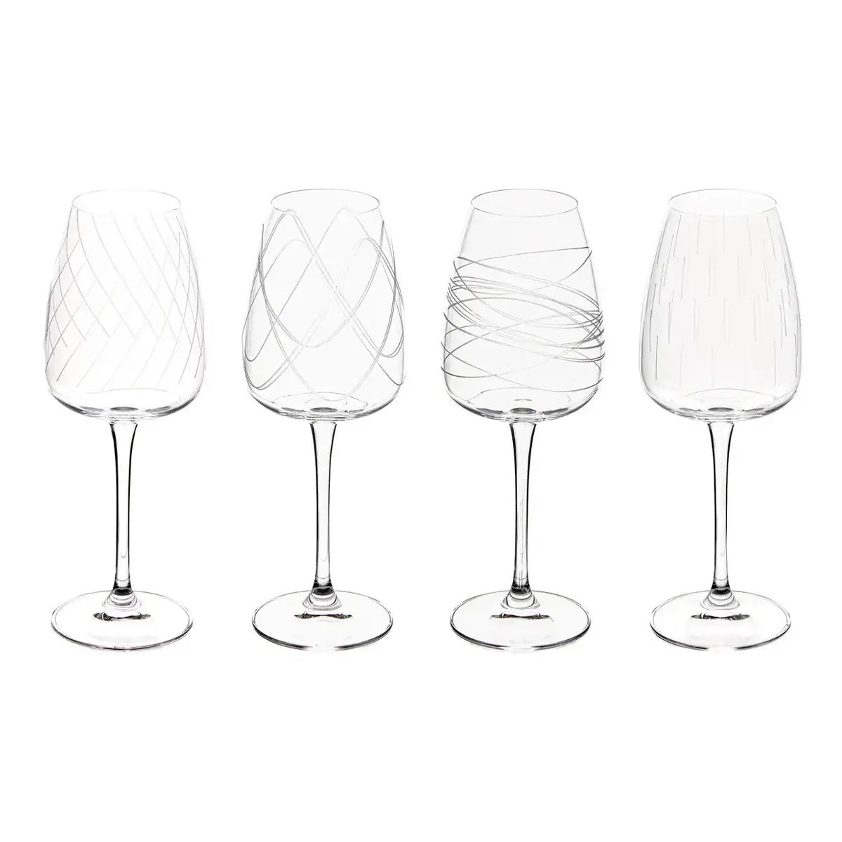 Lot de 4 Verres à Vin «Talia» 44cl Transparent