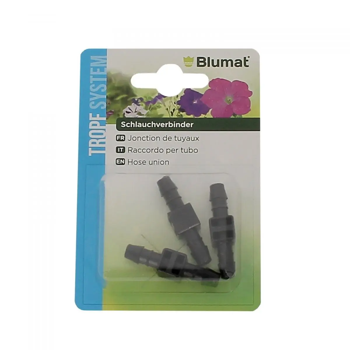 Lot de 3 raccords pour tuyau 8mm BLUMAT unitaire