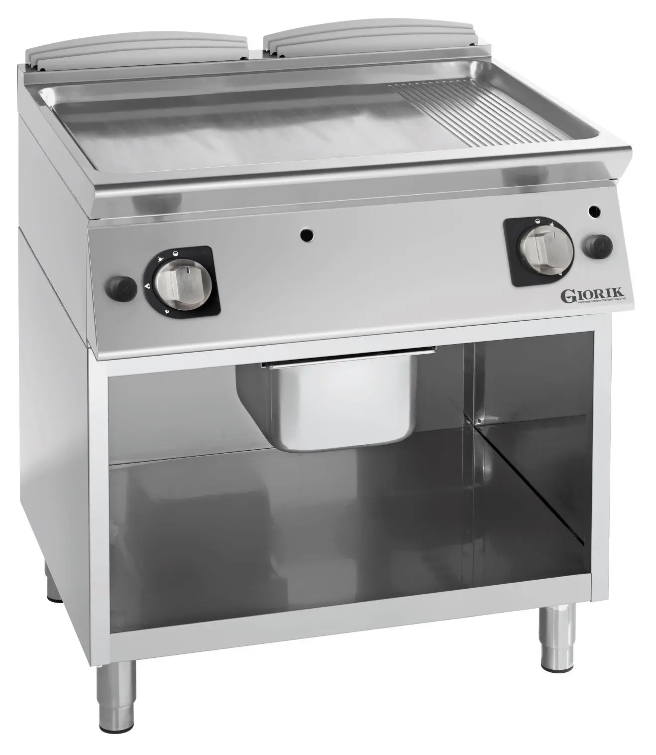Grills Gaz, acier chromé,, surface de cuisson doubles