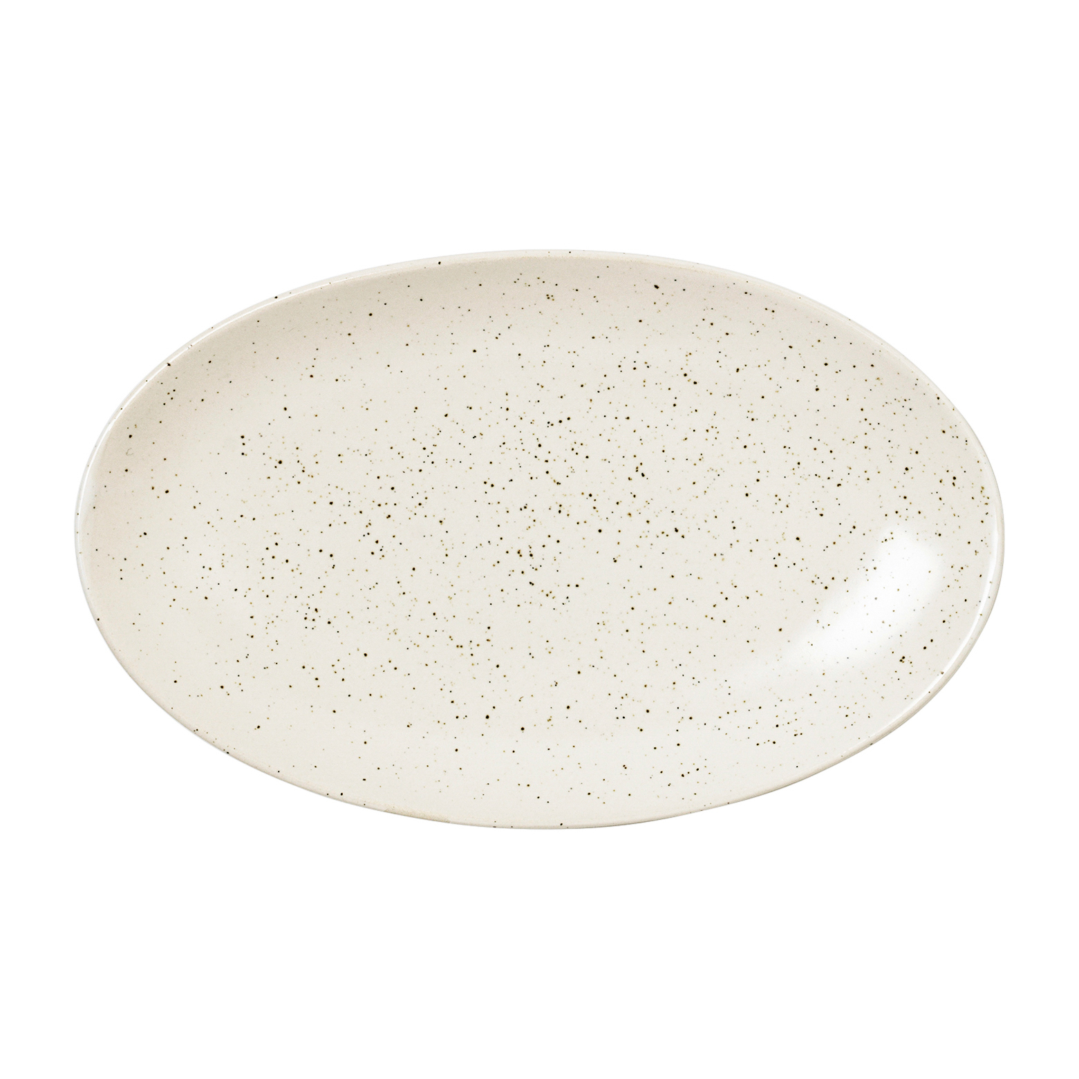 Plato ovalado Nordic Vanilla 22 cm.jp{font-size:18px}Cream with grains