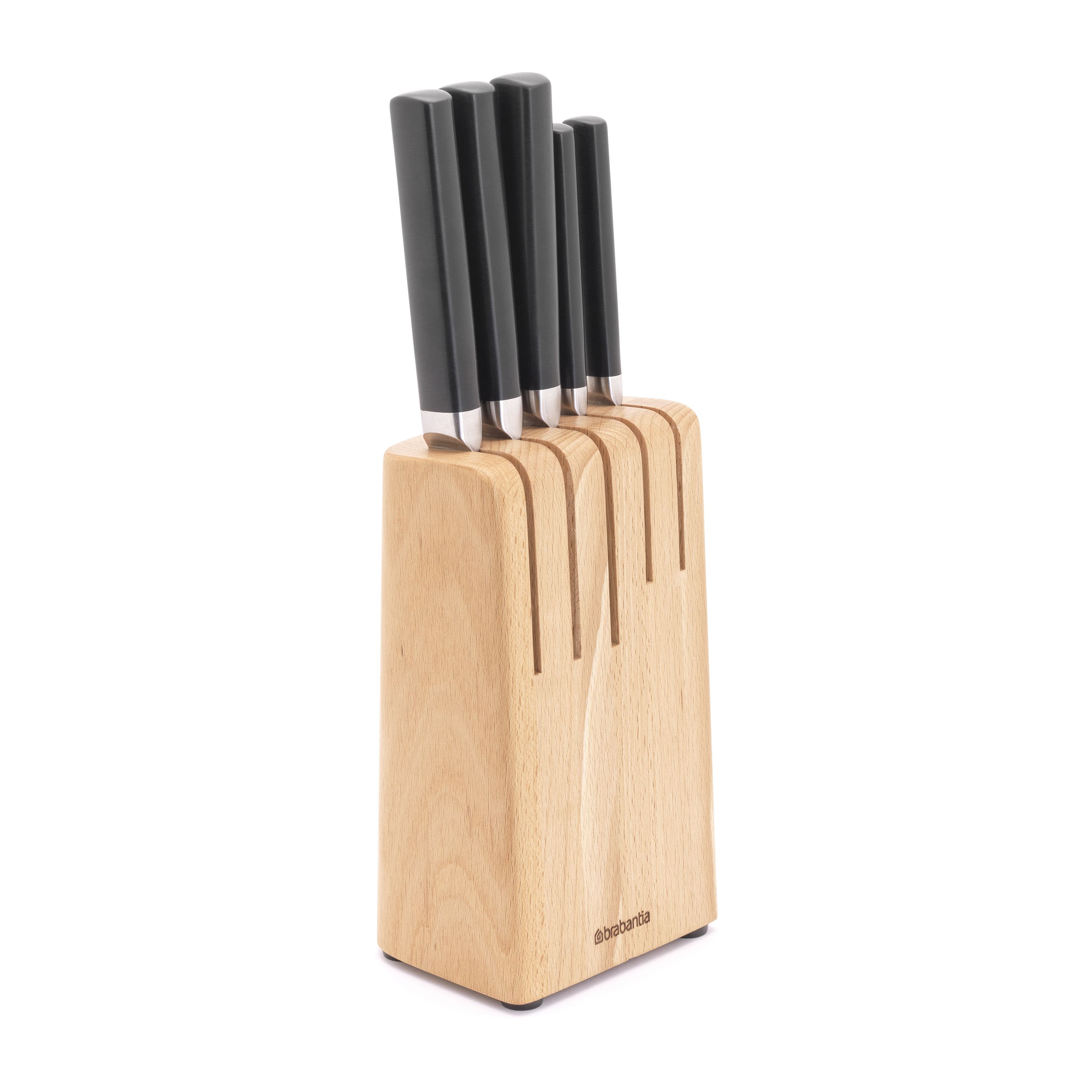Bloque de cuchillos con cuchillos cocina Profile.jt{font-size:18px}madera