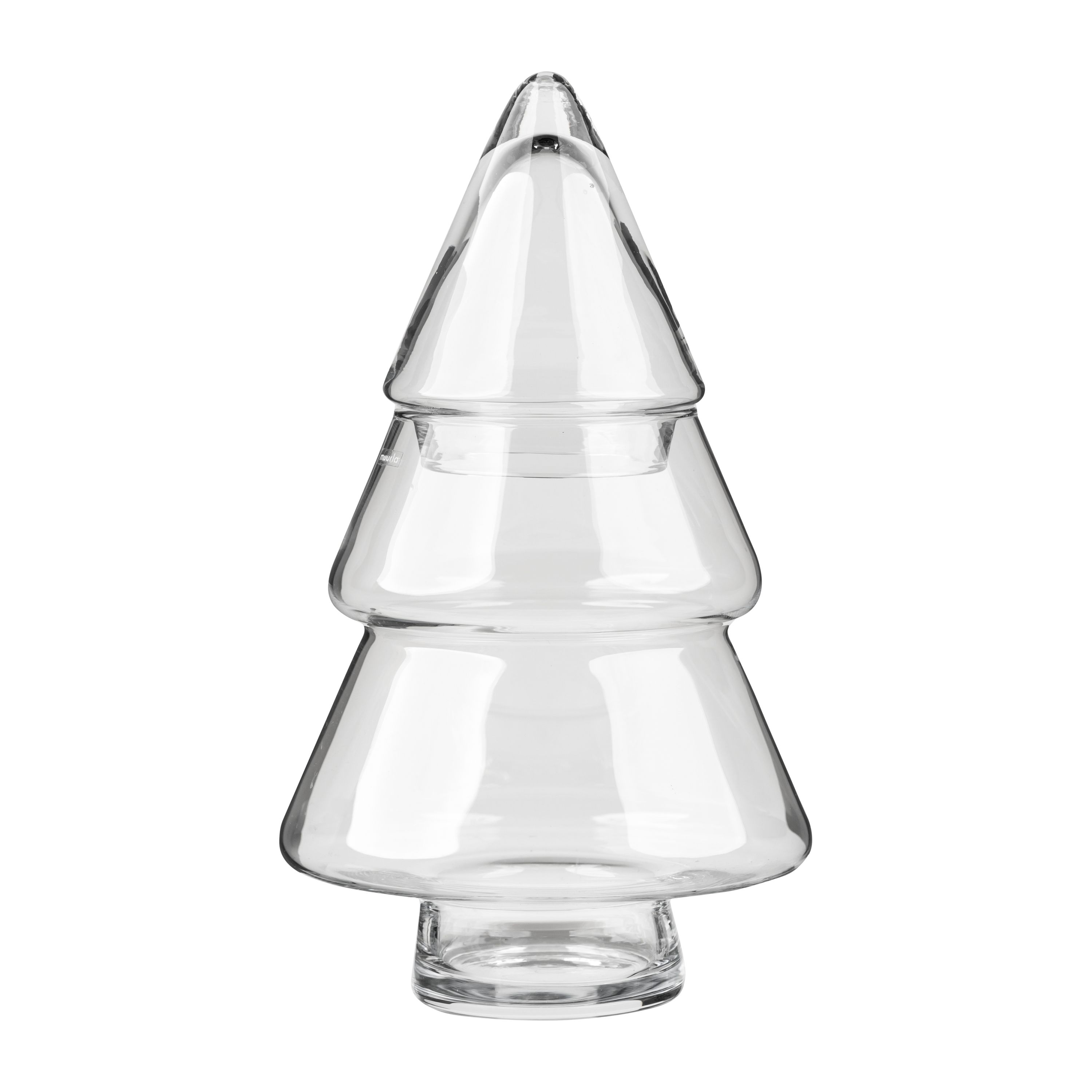 Bote de cristal con tapa Glass tree.jq{font-size:18px}30 cm