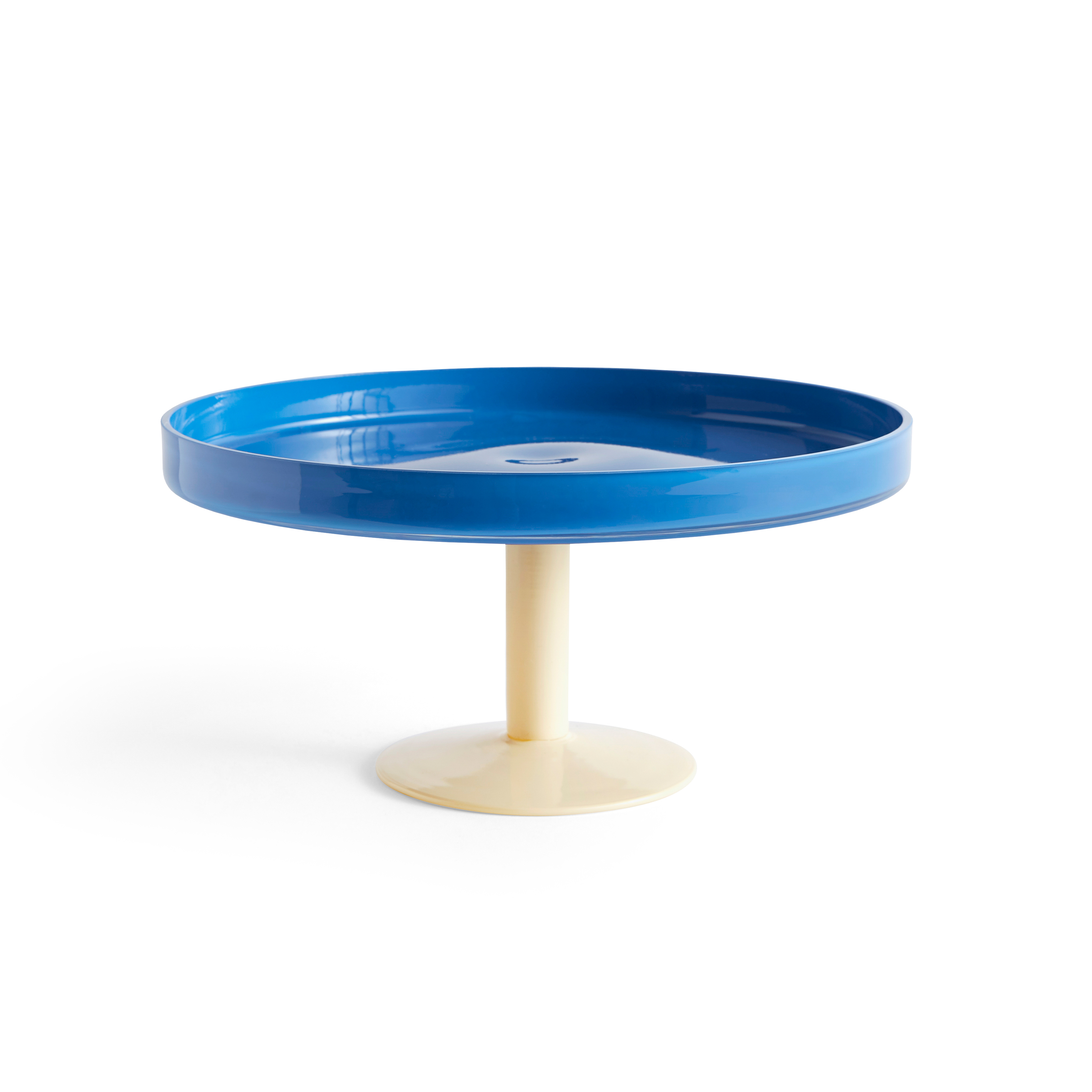 Plato de tarta con pie Display Ø26,5 cm.jp{font-size:18px}azul-beige