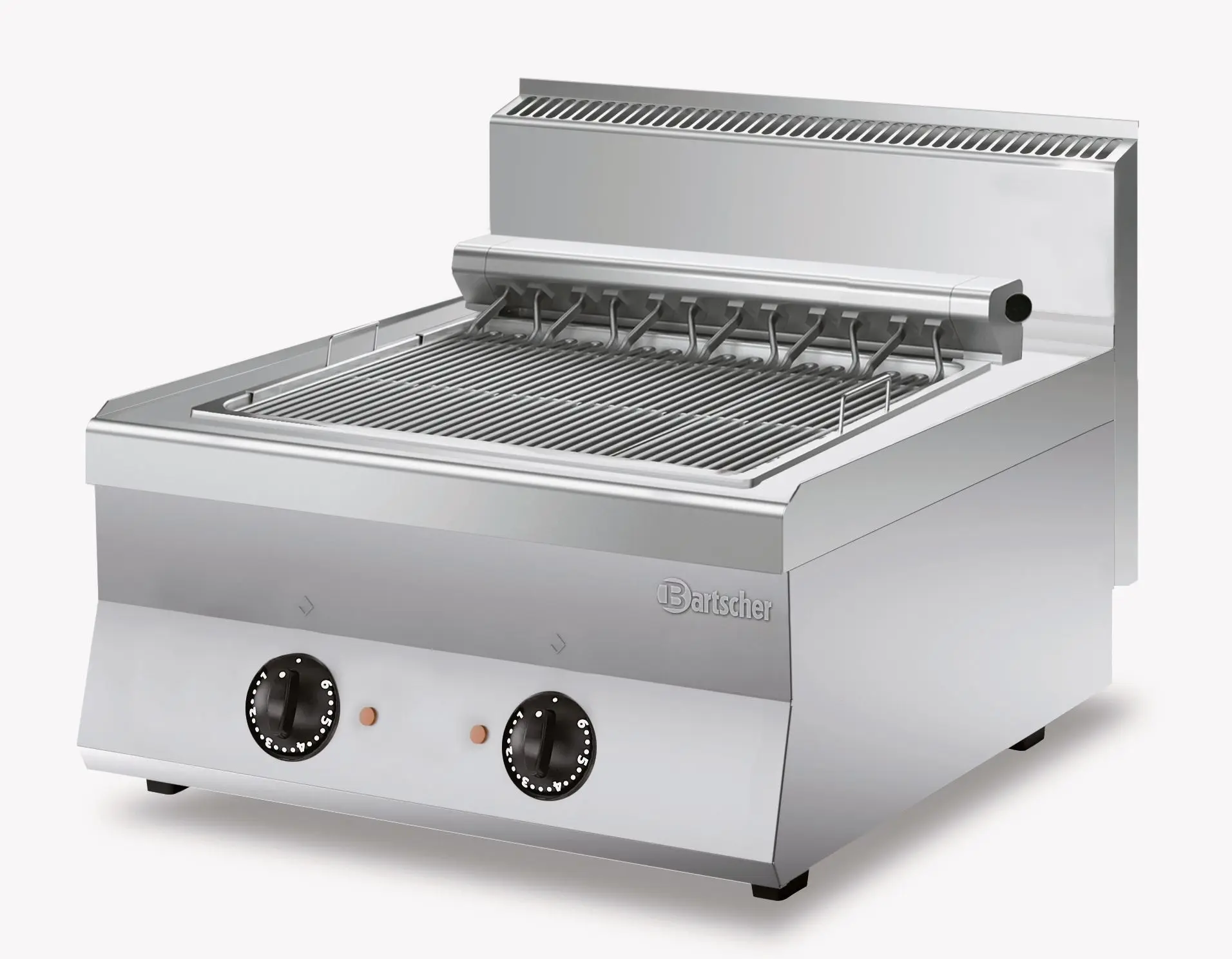 Grill nervuré en fonte électrique