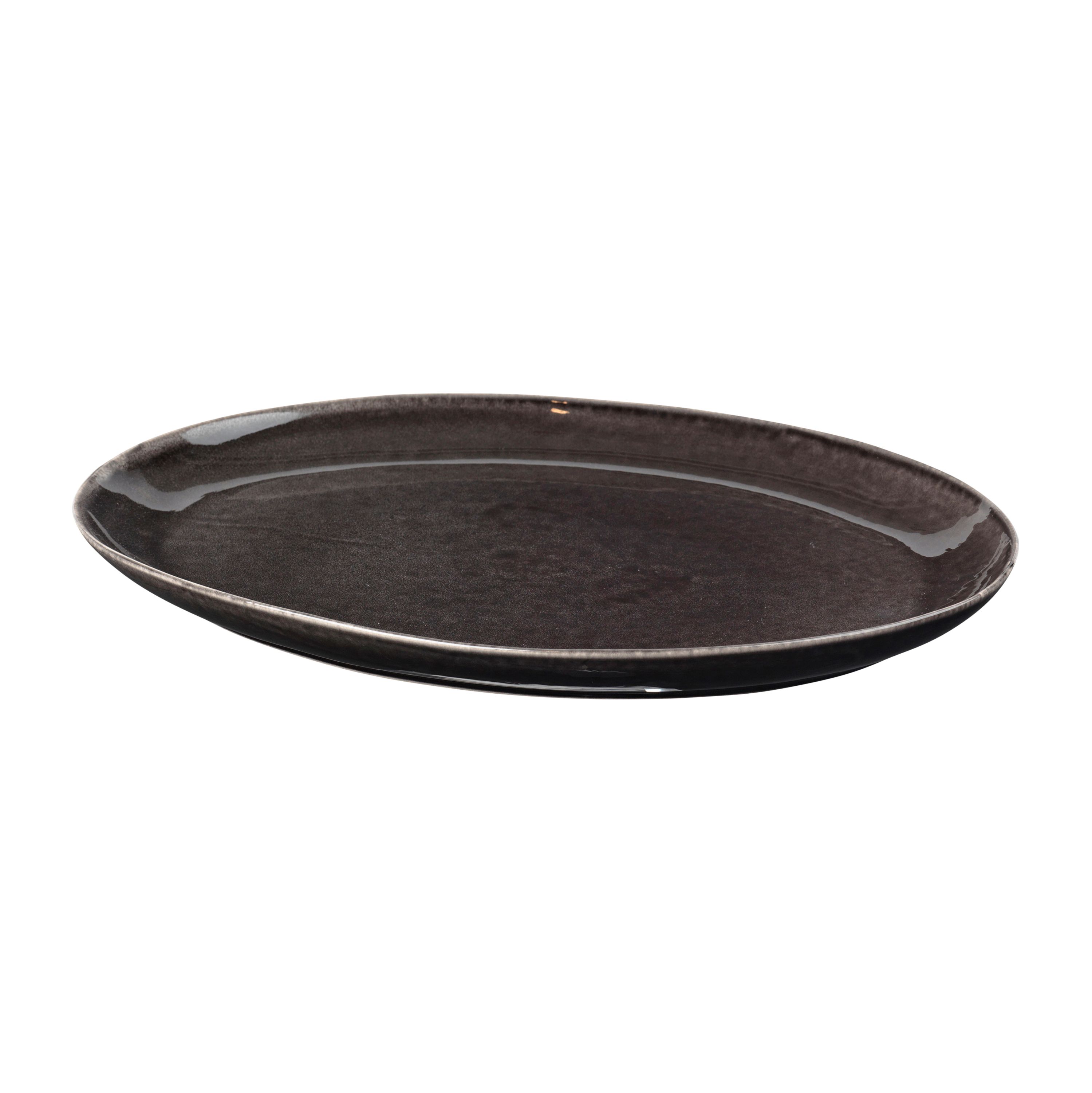 Plato ovalado Nordic Coal 26,5×36,5 cm.iy{font-size:18px}Charcoal