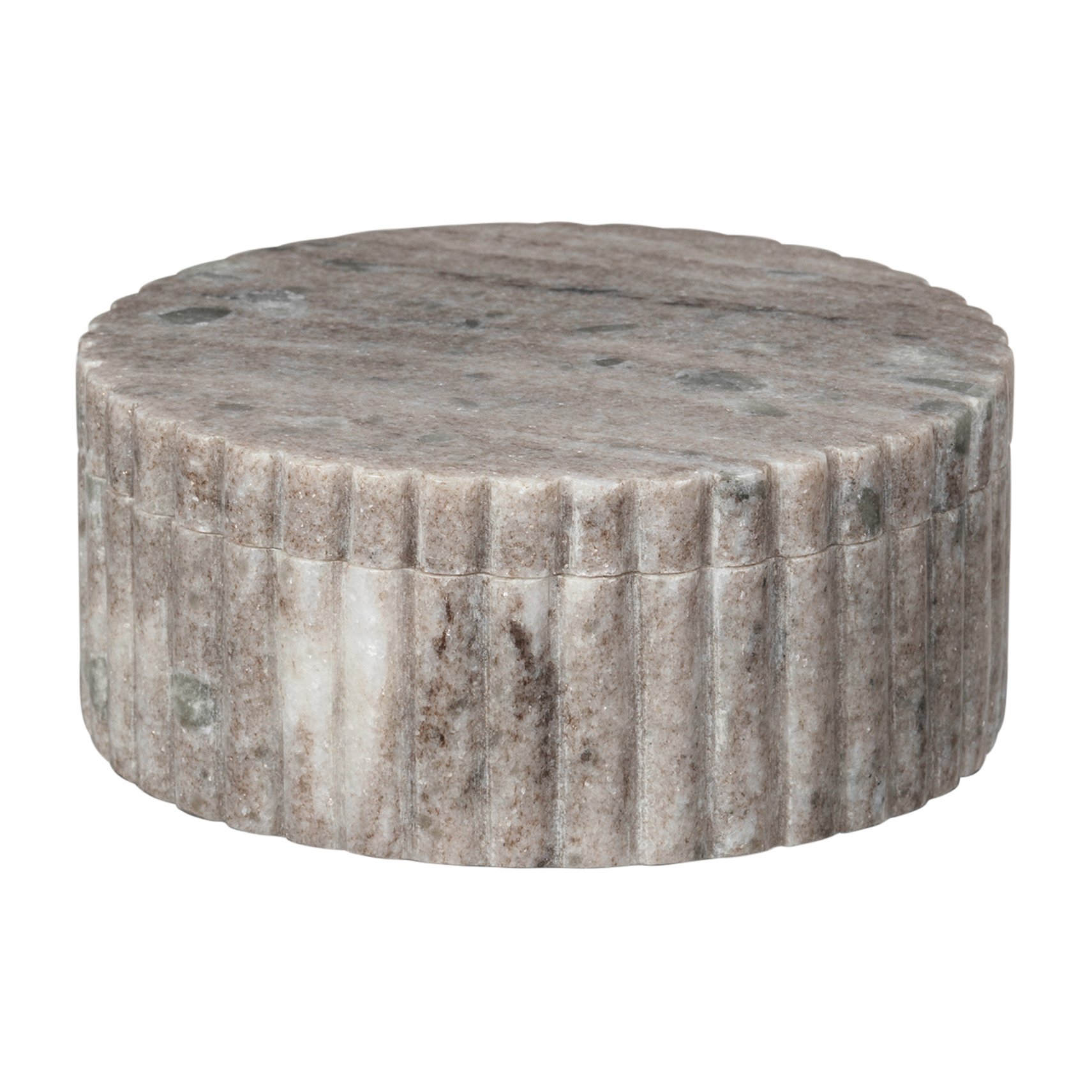 Bote con tapa Platon Ø12 cm.iy{font-size:18px}Light brown
