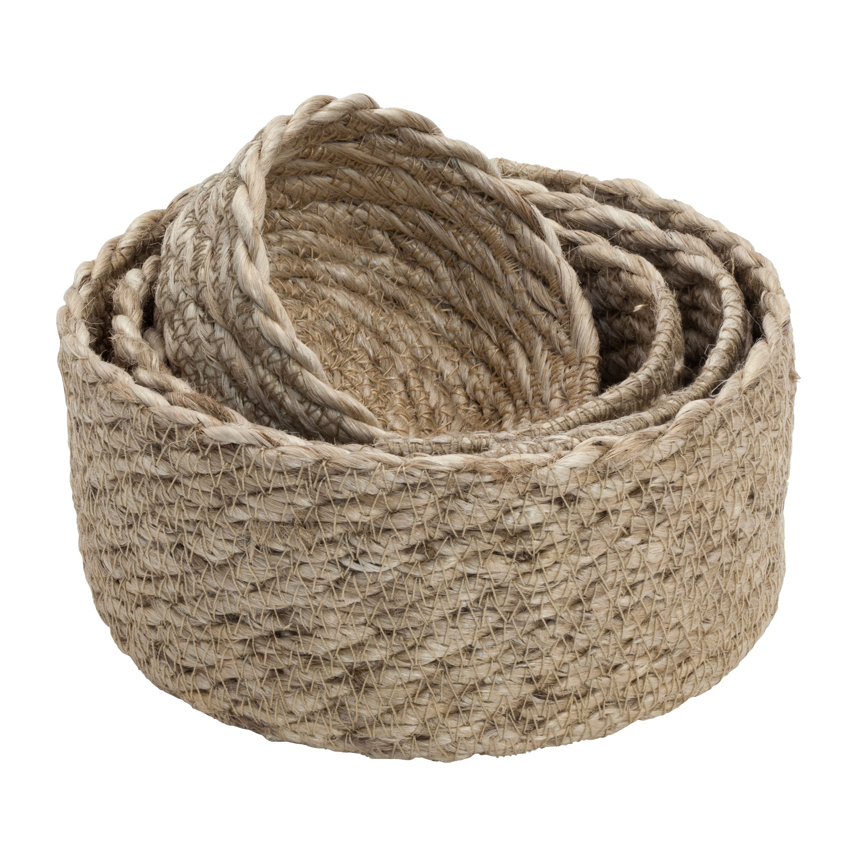 Set de 4 cestas de yute Elin mini twist.iy{font-size:18px}natural-gris