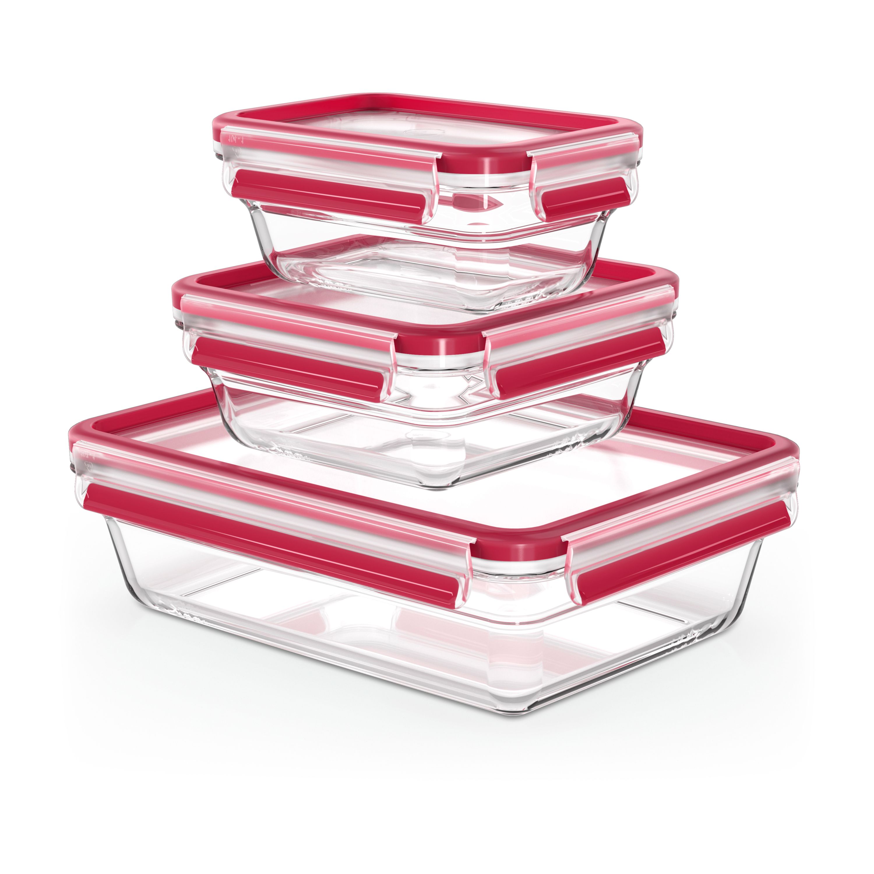 Set de 3 fiambreras de cristal MasterSeal.jp{font-size:18px}rojo