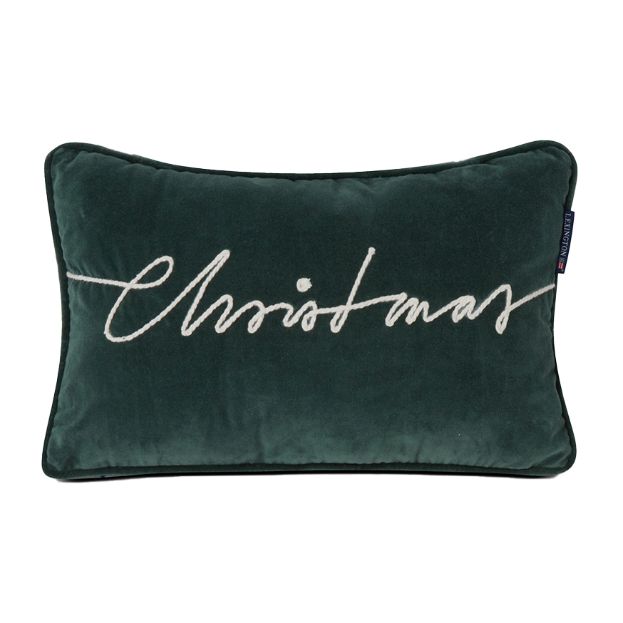 Cojín Christmas Cotton Velvet 30×50 cm.jq{font-size:18px}Verde