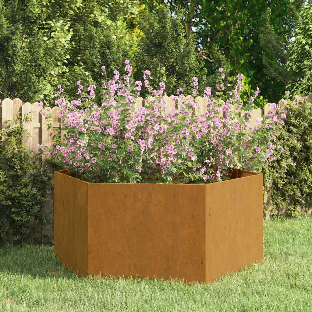 Grand carré potager en Acier Corten pour Jardin 90x90x45 cm – ComfortXL Outdoor Living