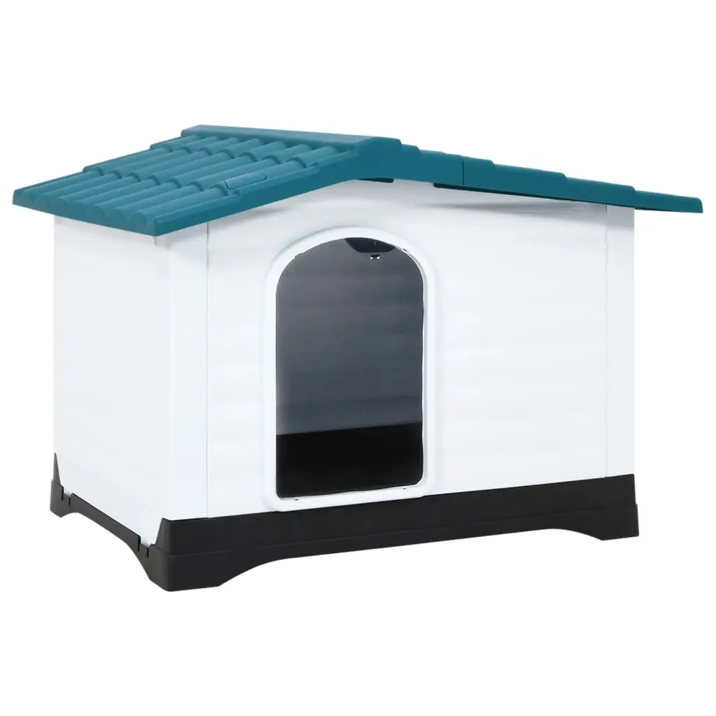 Grande niche pour chien polypropylène plancher surélevé Bleu 90.5x68cm – ComfortXL Pet Living