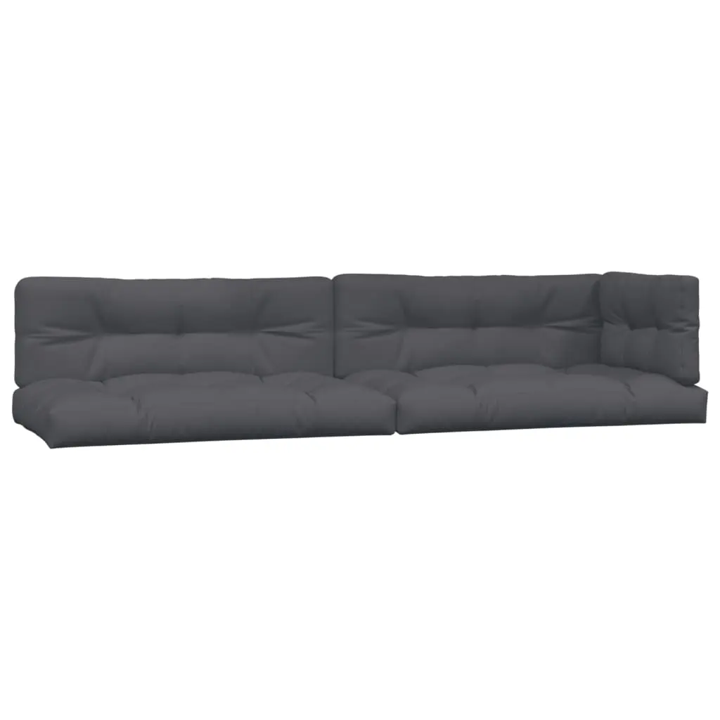 Lot de 5 Coussins d’extérieur – Coussins de palette – Coussins de Siège pour intérieur et extérieur anthracite tissu