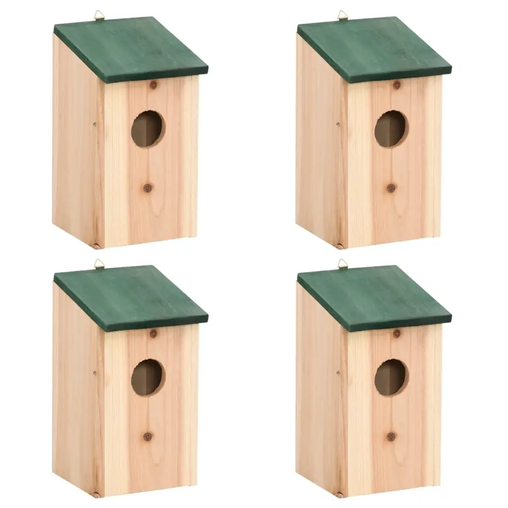 Lot de 4 Nichoir Prolenta Vert 12 X 12 X 22 cm – P87209V