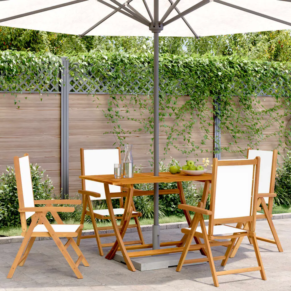 Lot de 4 Chaise bois composite Imanol Blanc 57 X 70 X 81-109 cm – P87211B