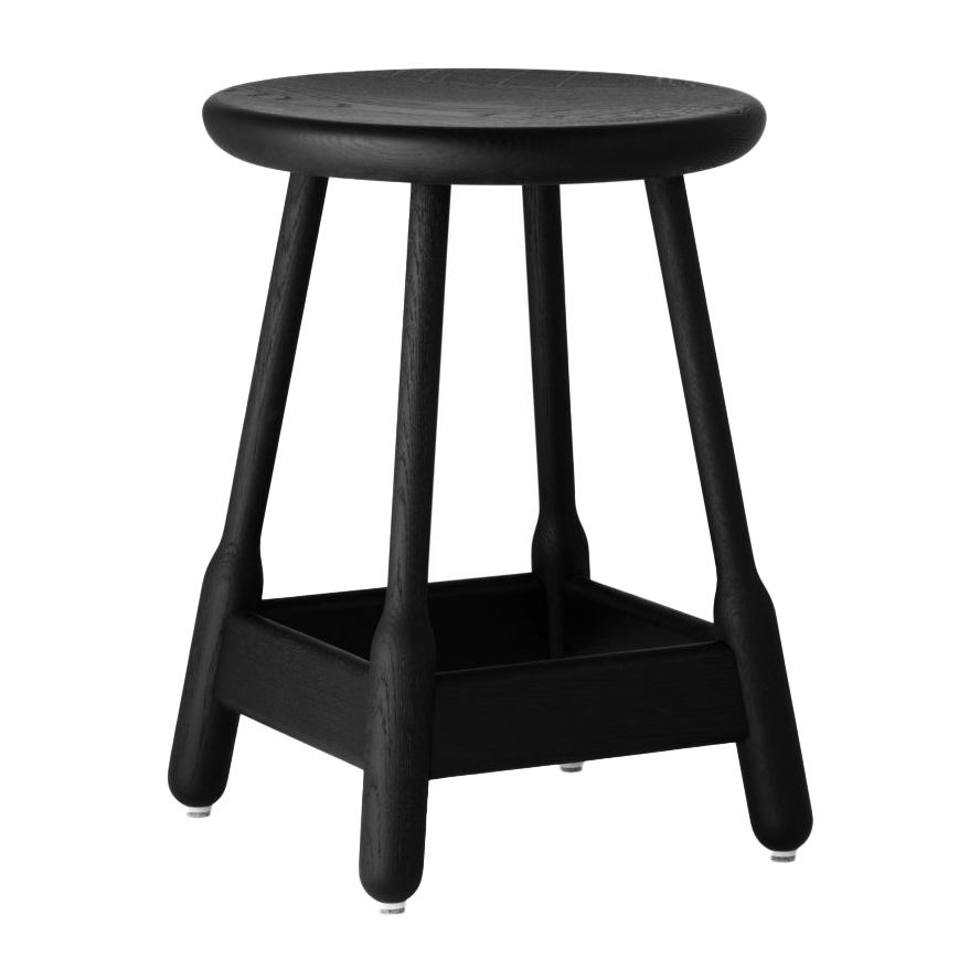 Taburete de bar Albert 50 cm.jw{font-size:18px}Roble teñido de negro