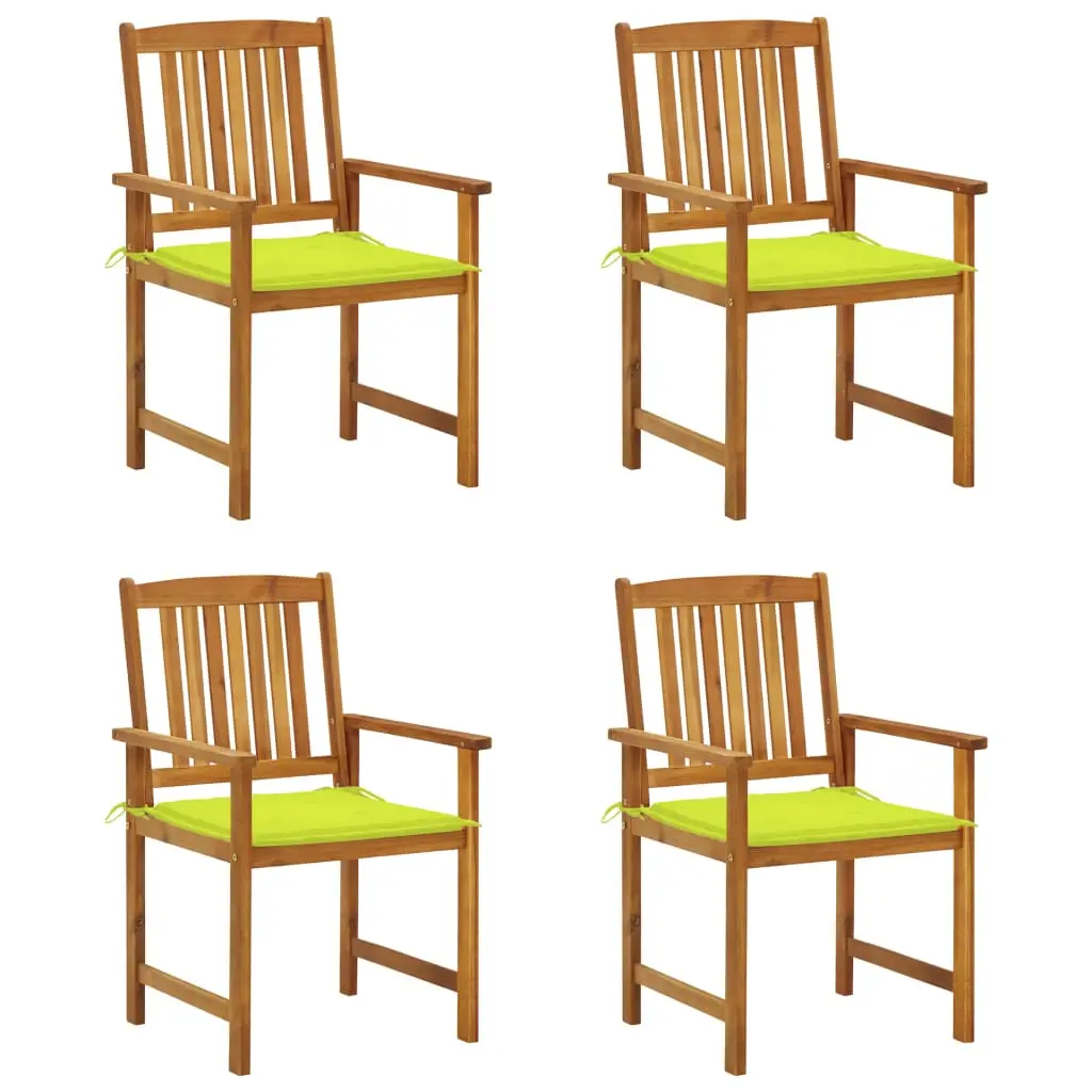 Lot de 4 Chaise bois composite Ajani vert vif 61 X 57 X 92 cm – Prolenta Premium