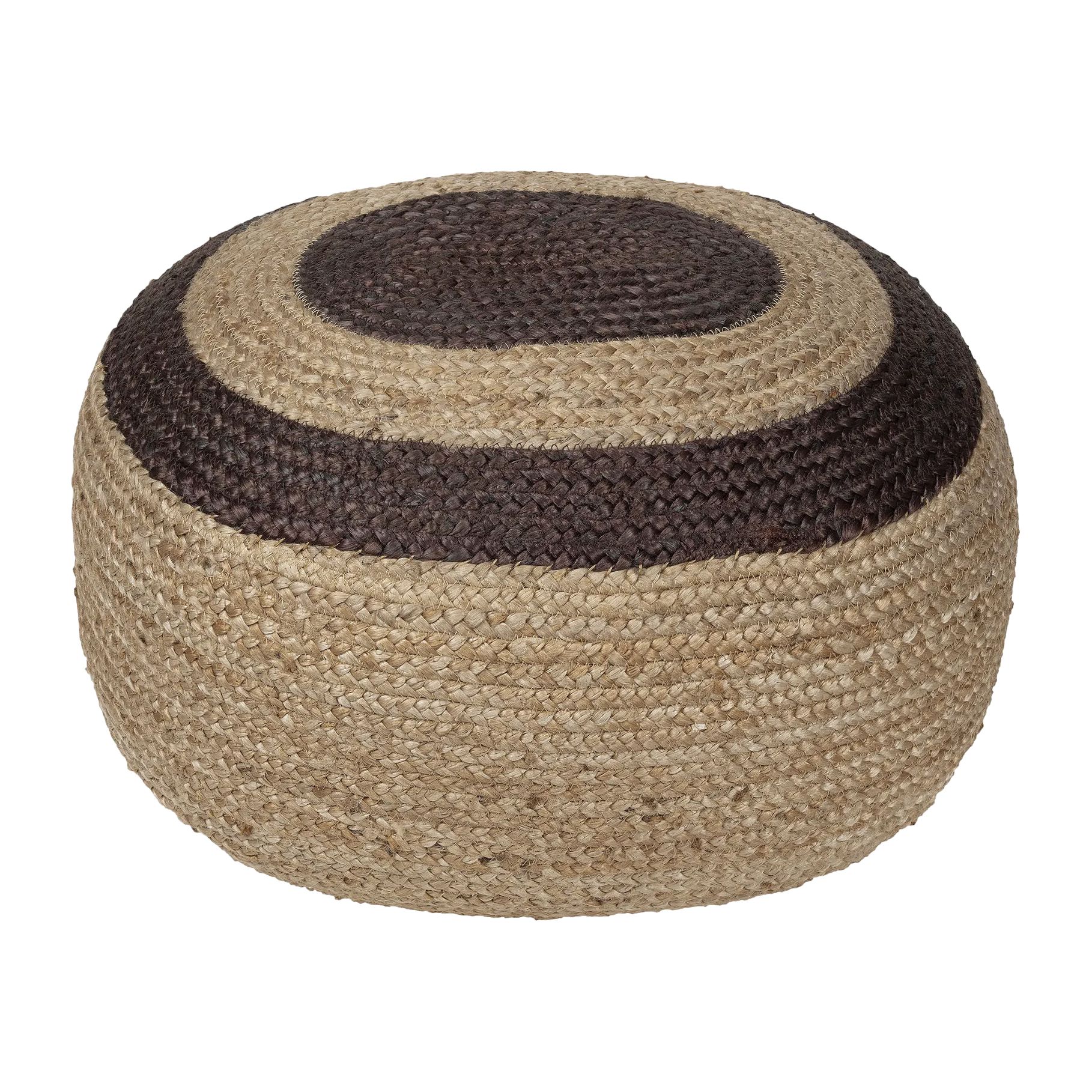 Asiento puf de yute Melooni.jr{font-size:18px}Yute-marrón oscuro