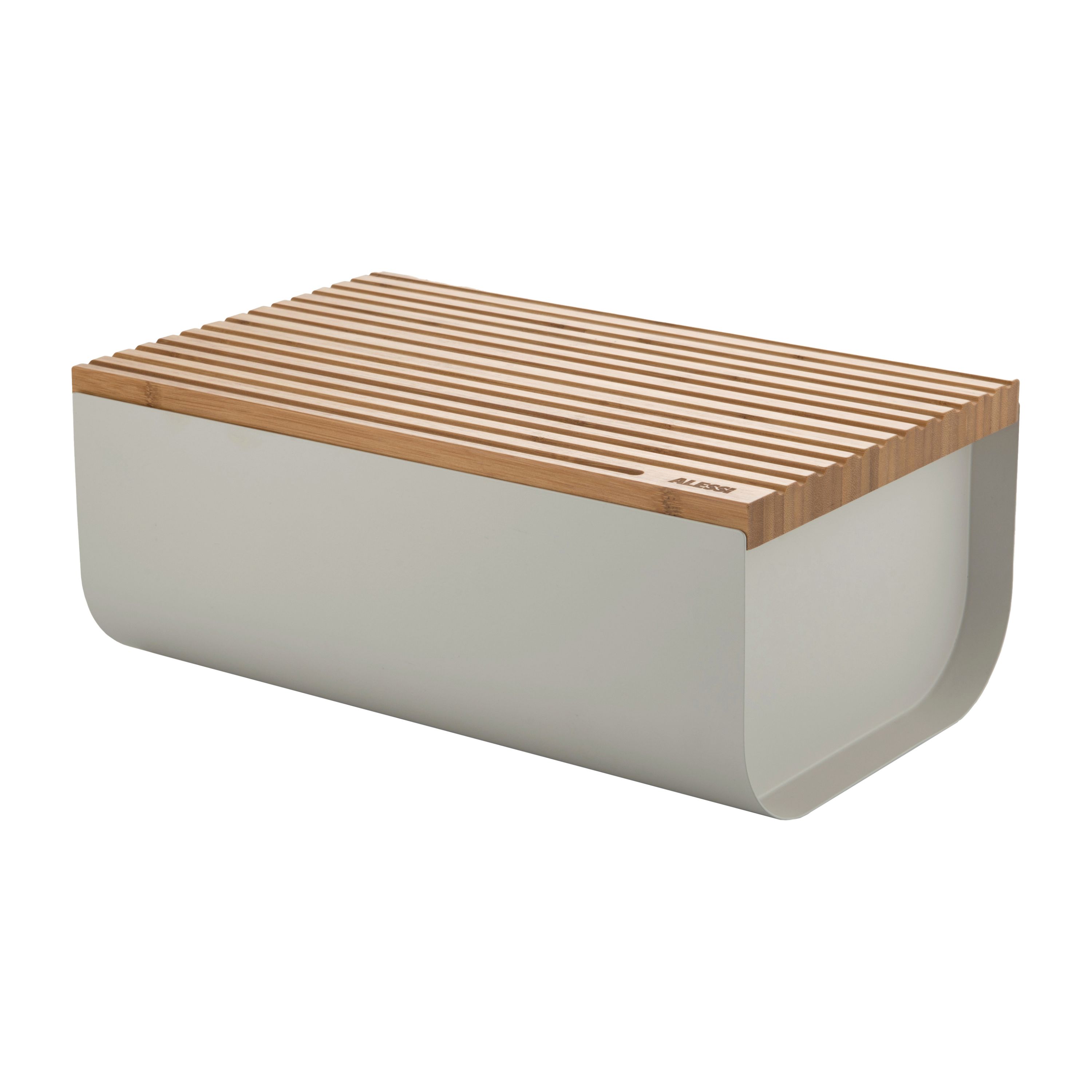 Caja para pan Mattina 34 cm.js{font-size:18px}Gris cálido-bambú