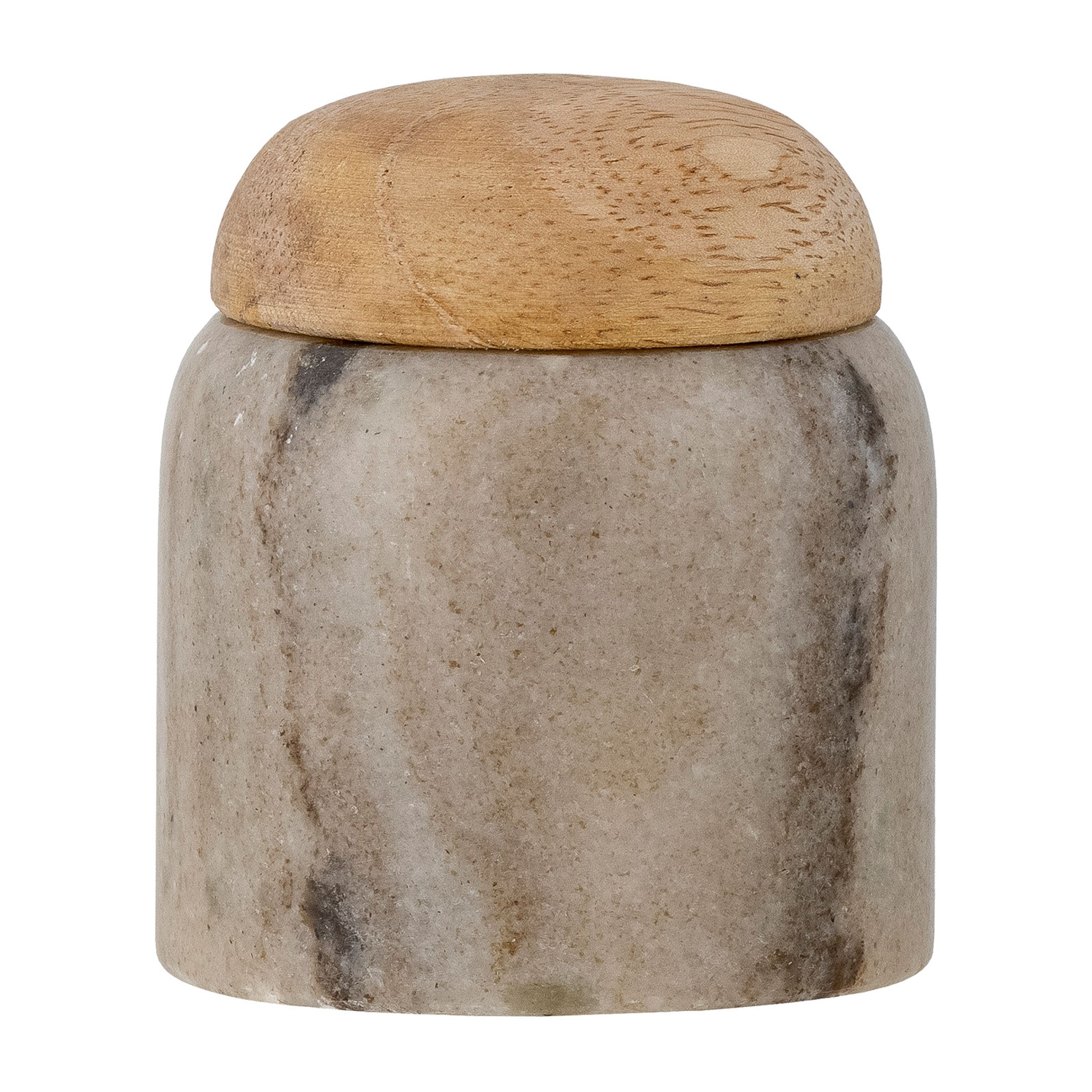 Bote con tapa Payana Ø6×7 cm.jq{font-size:18px}mármol-madera de mango