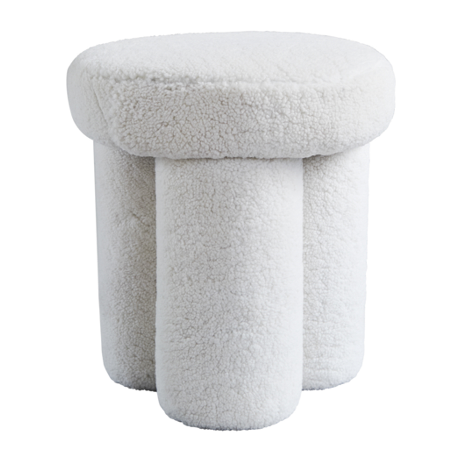 Taburete Big Foot piel de oveja.jv{font-size:18px}off-white