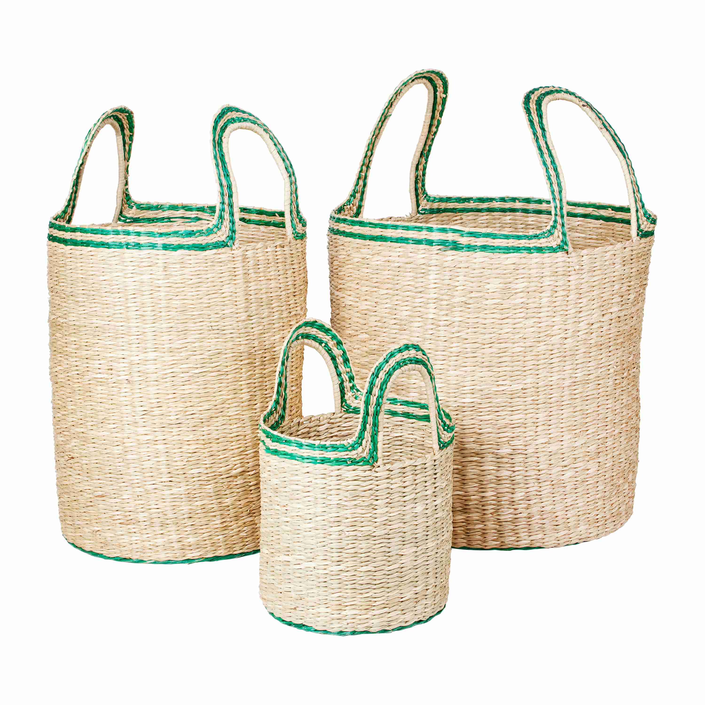 Set de 3 cestas Lykke.jp{font-size:18px}Natural-green
