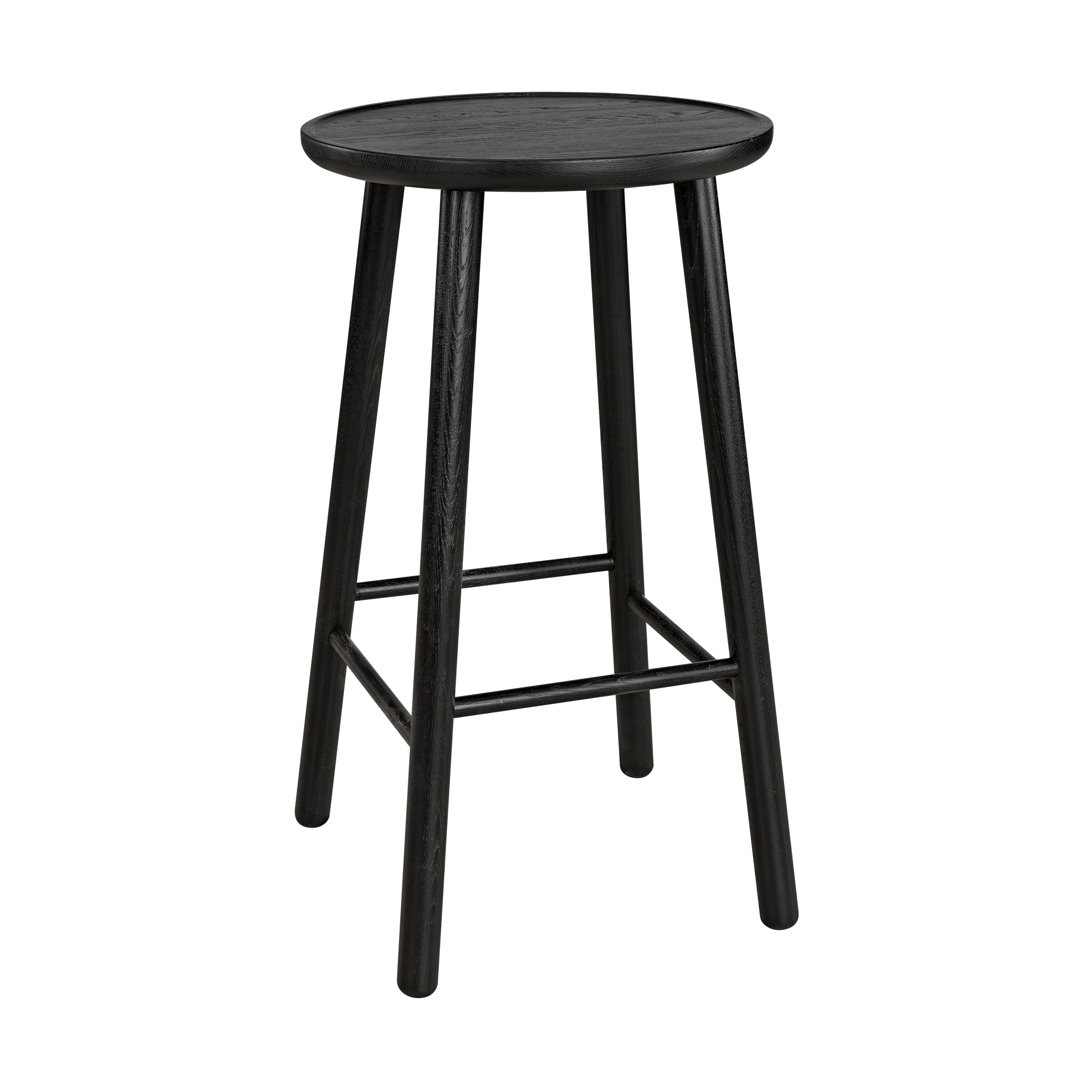 Taburete de bar ZigZag 78 cm.j2{font-size:18px}Barniz negro