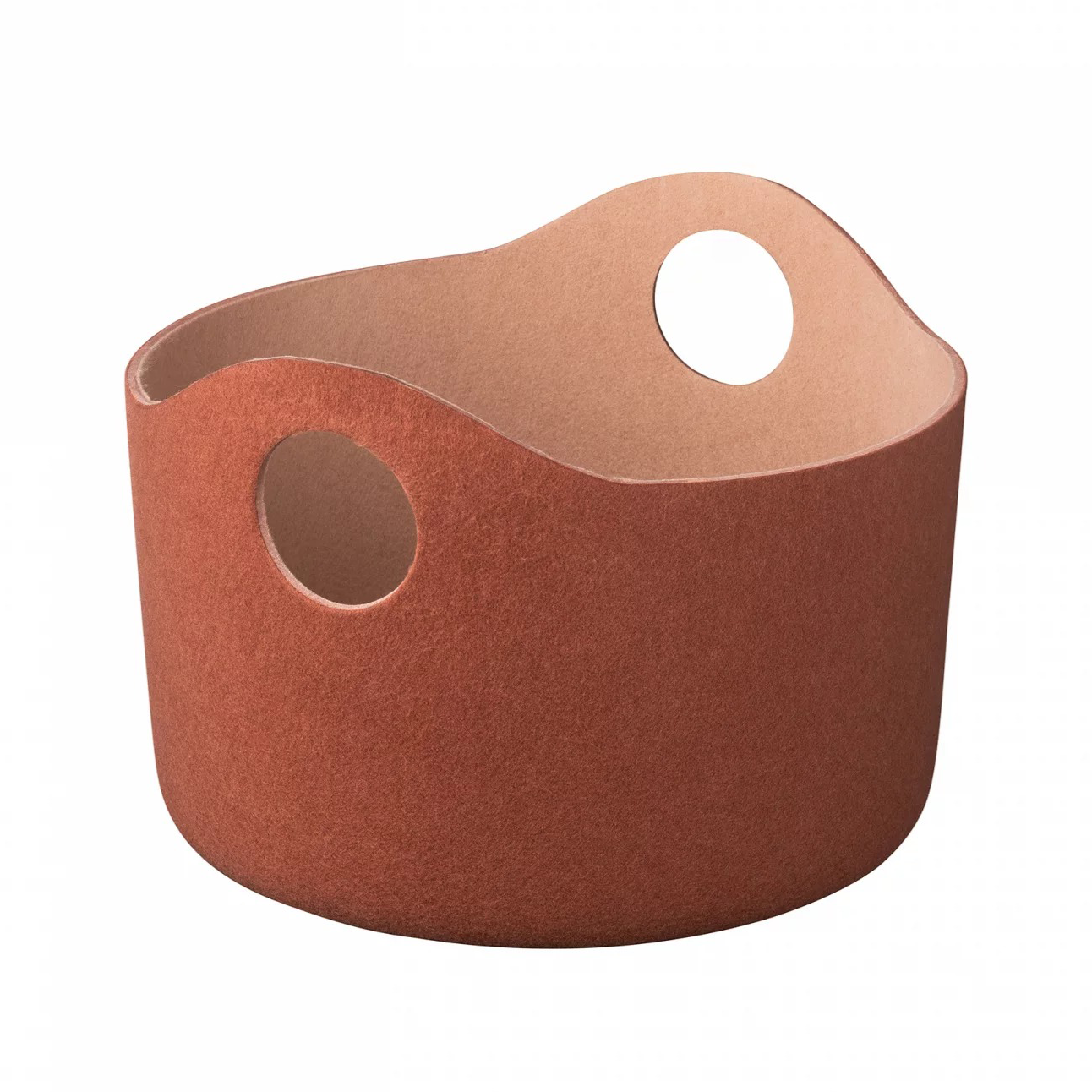 Cesta de almacenaje Tiggy fieltro S Ø42,5 cm.iy{font-size:18px}Rustic brown-tan