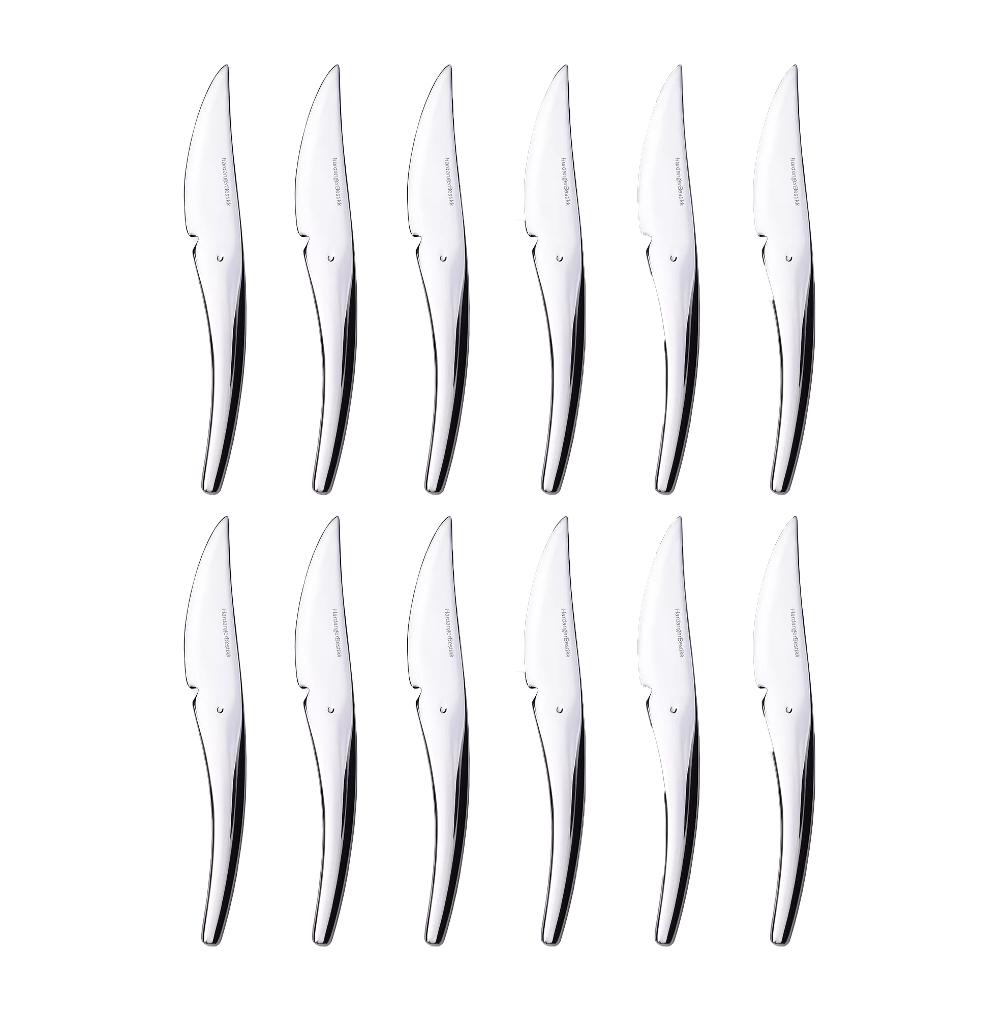 12 Cuchillos para fruta Hardanger.jp{font-size:18px}Acero inoxidable