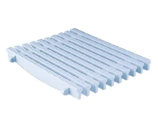 Grille à plaques transversales pour gouttières