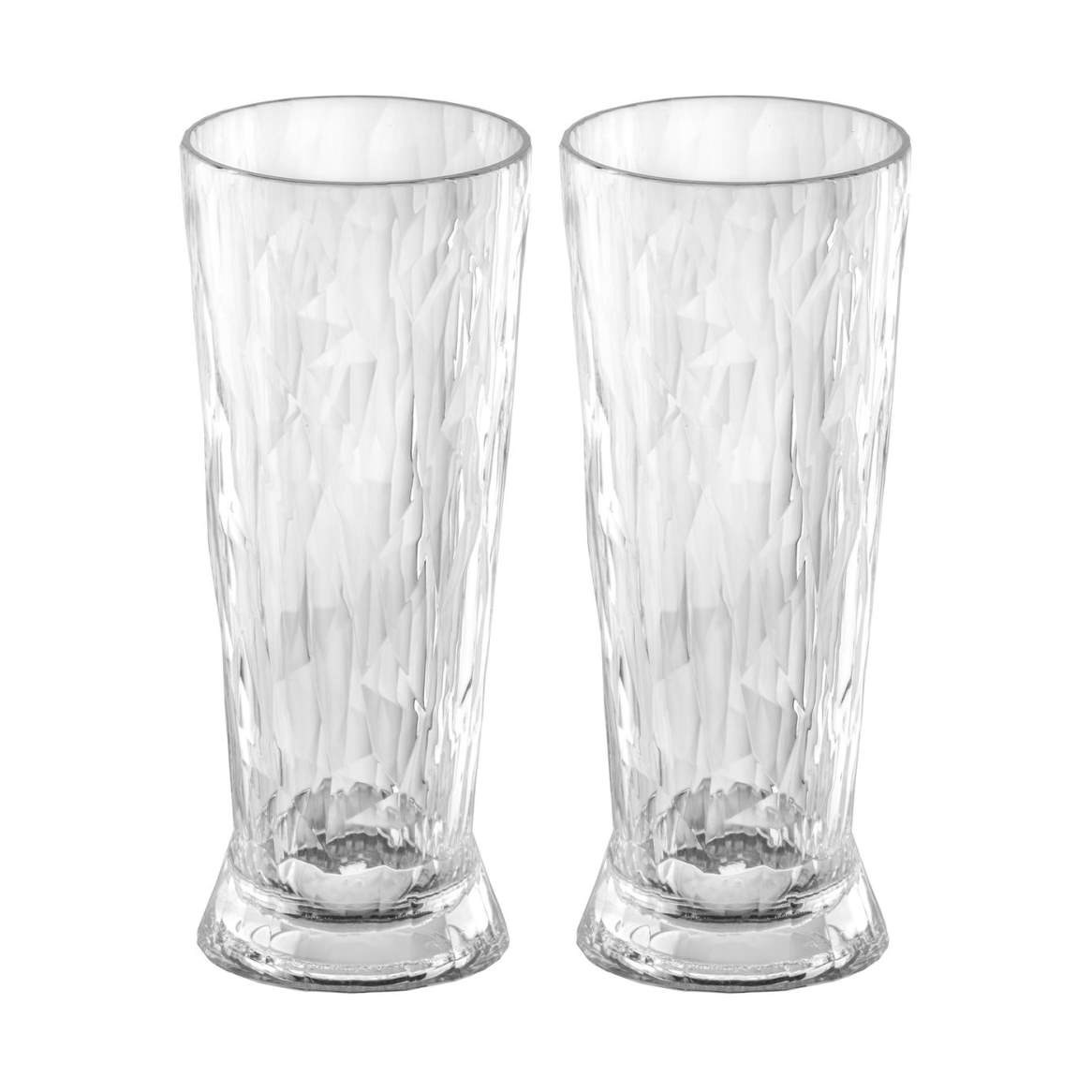 2 Copas de cerveza Club No. 10 plástico 30 cl.iy{font-size:18px}Cristal transparente
