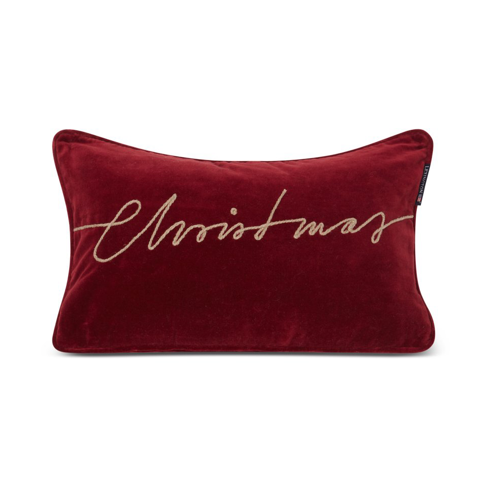 Cojín Christmas Organic Cotton Velvet 30×50 cm.jr{font-size:18px}Red