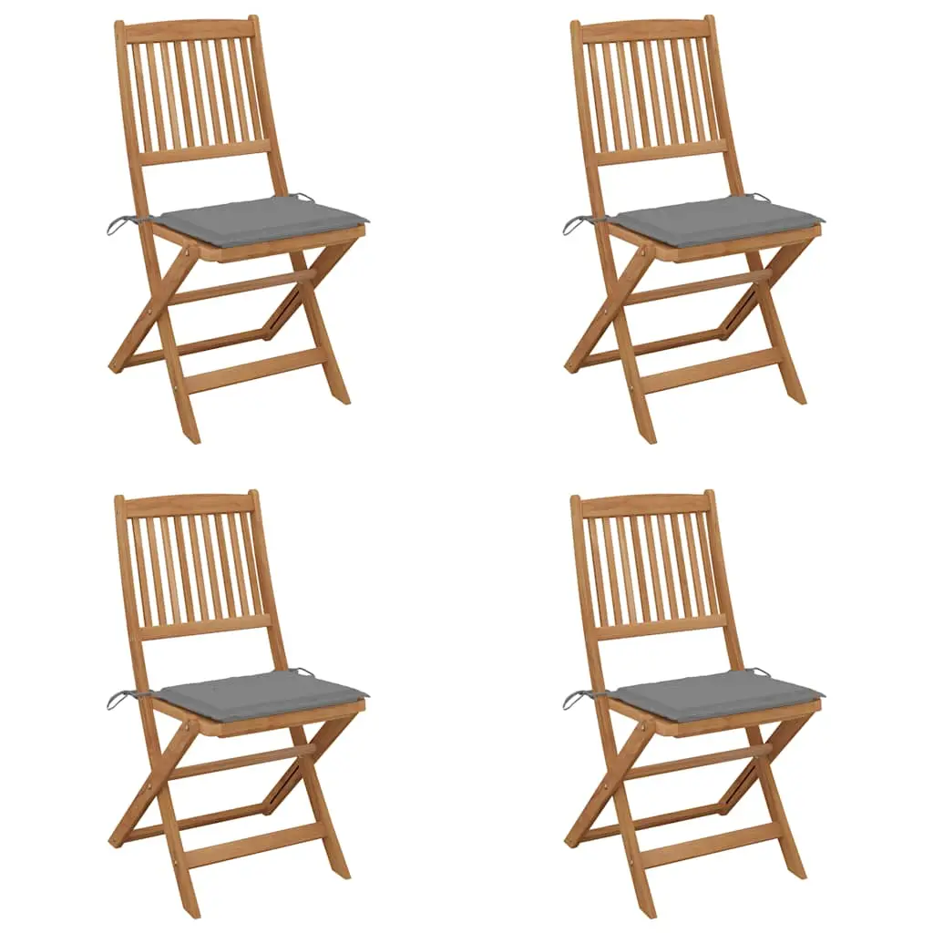 Lot de 4 Chaise bois composite Bellavary Gris 48,5 X 57 X 91 cm – P87209G