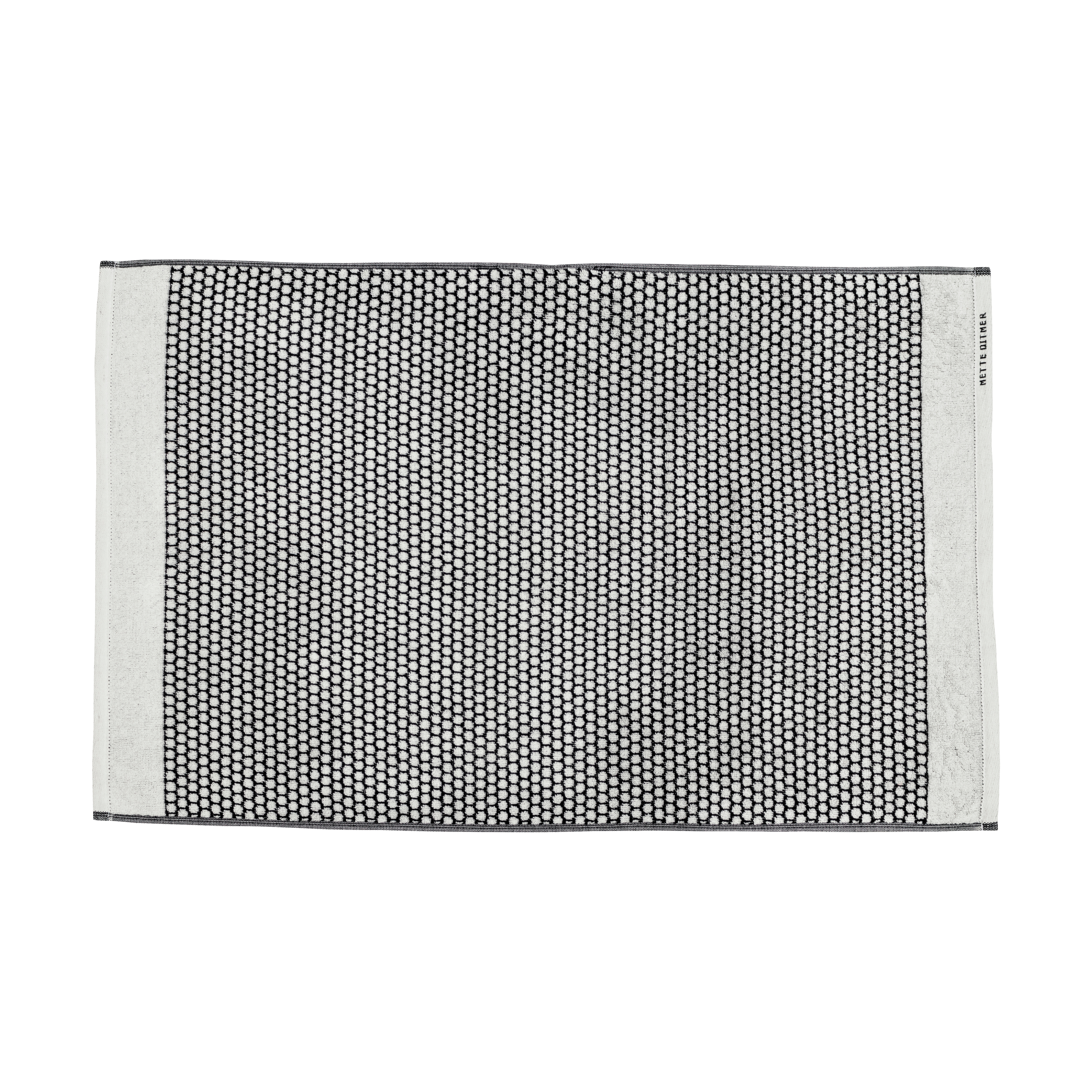 Alfombra de baño Grid 50×80 cm.iy{font-size:18px}Negro-off white