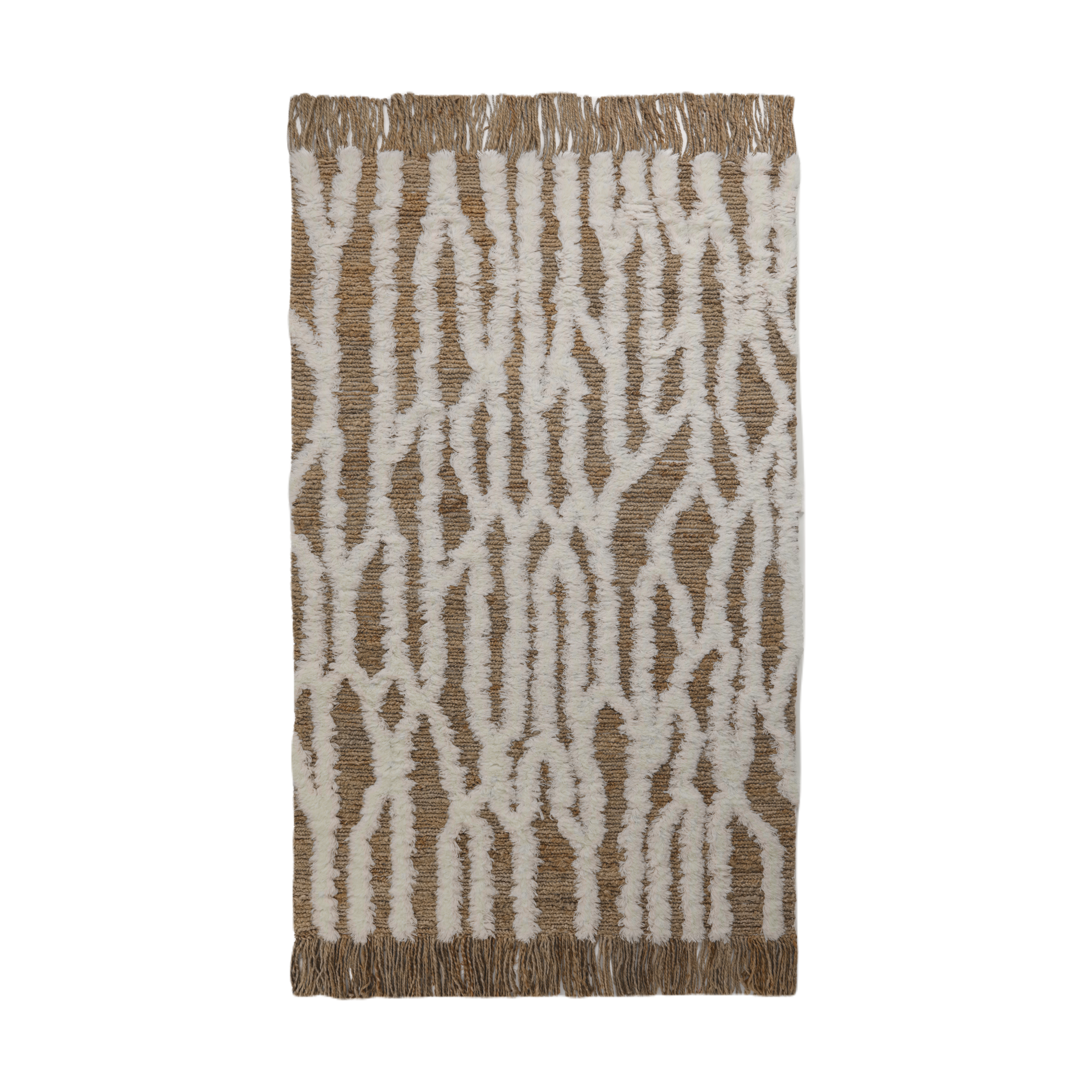 Alfombra de jute Wahl 200×300 cm.jq{font-size:18px}Brown-offwhite