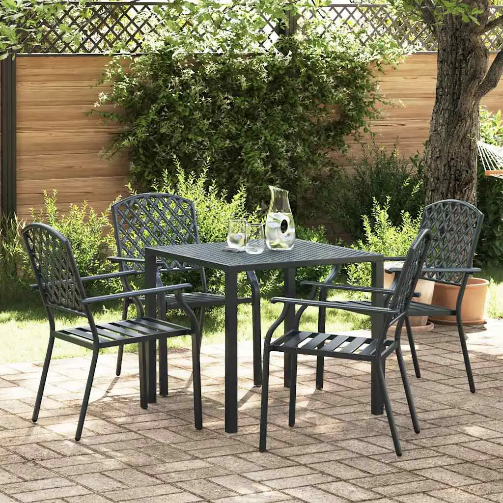 Lot de 4 Chaise bois composite Hieke Anthracite 56 X 65 X 89 cm – P87209A