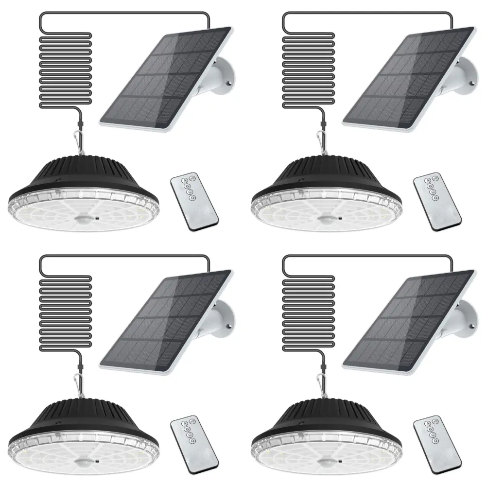 Lot de 4x Lampes solaires EZIlight® Solar roof