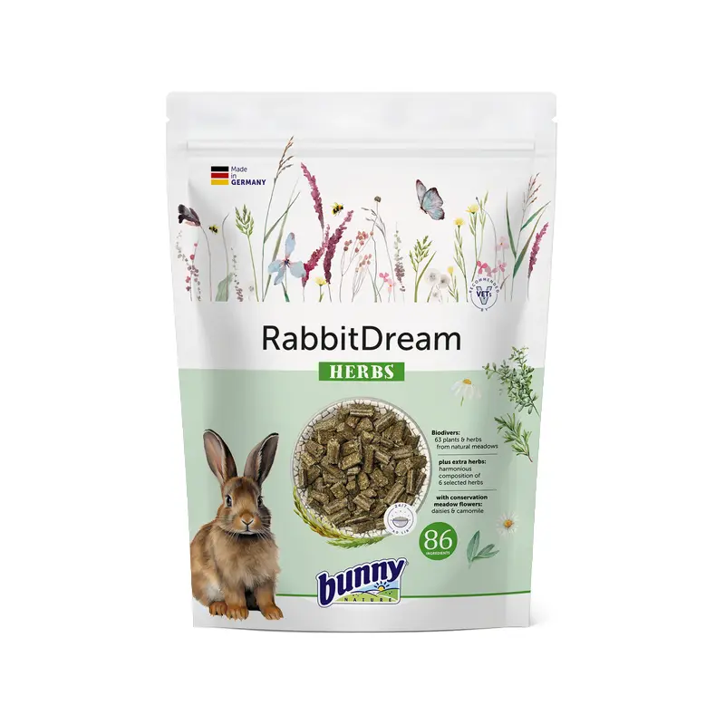 Granulés pour Lapin Herbs 600g , BunnyNature